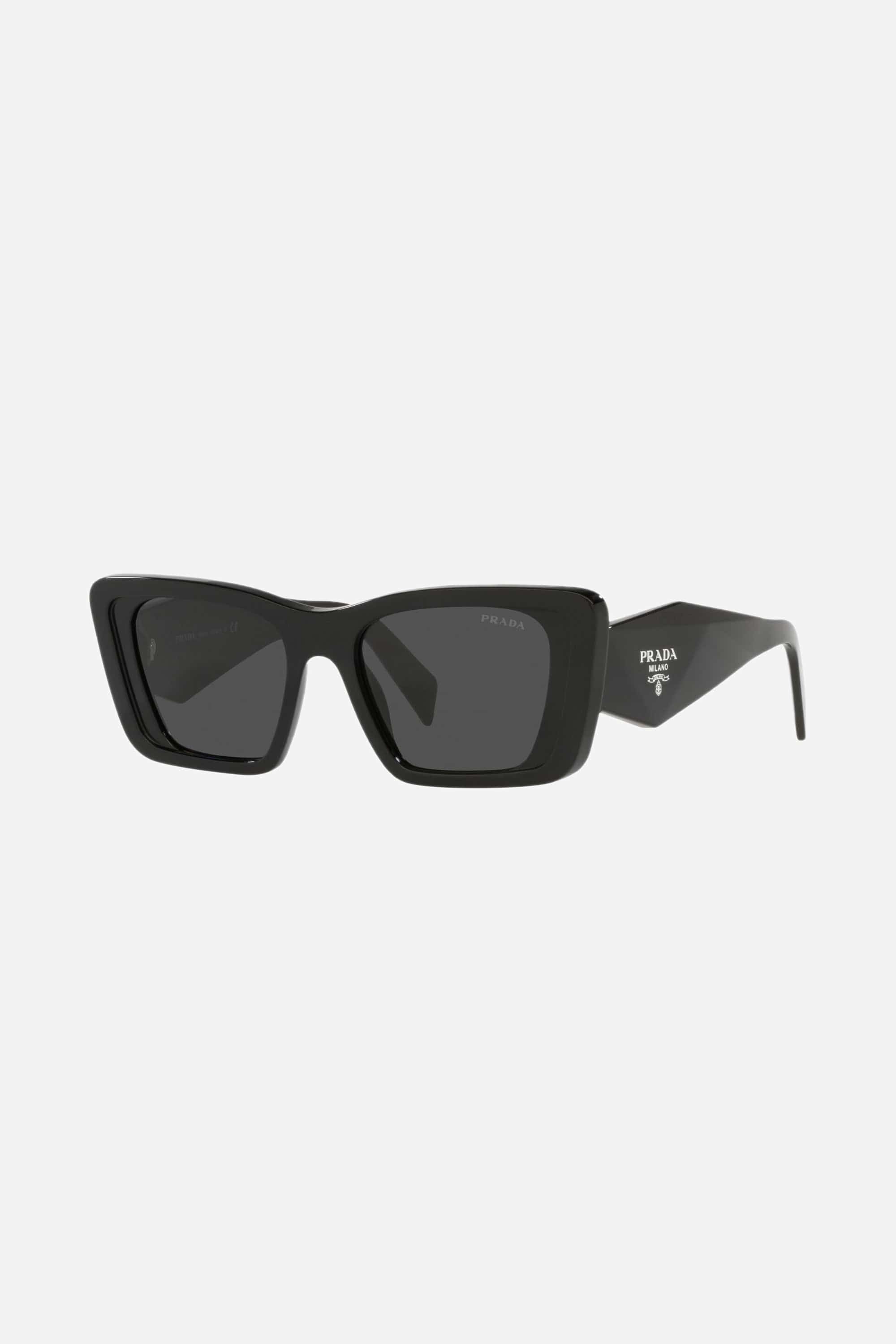 Prada black cat eye sunglasses hotsell