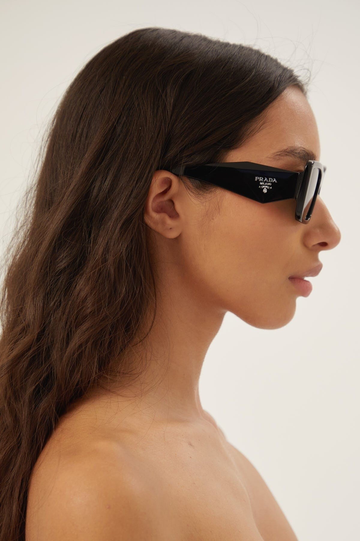 Prada cat-eye black sunglasses