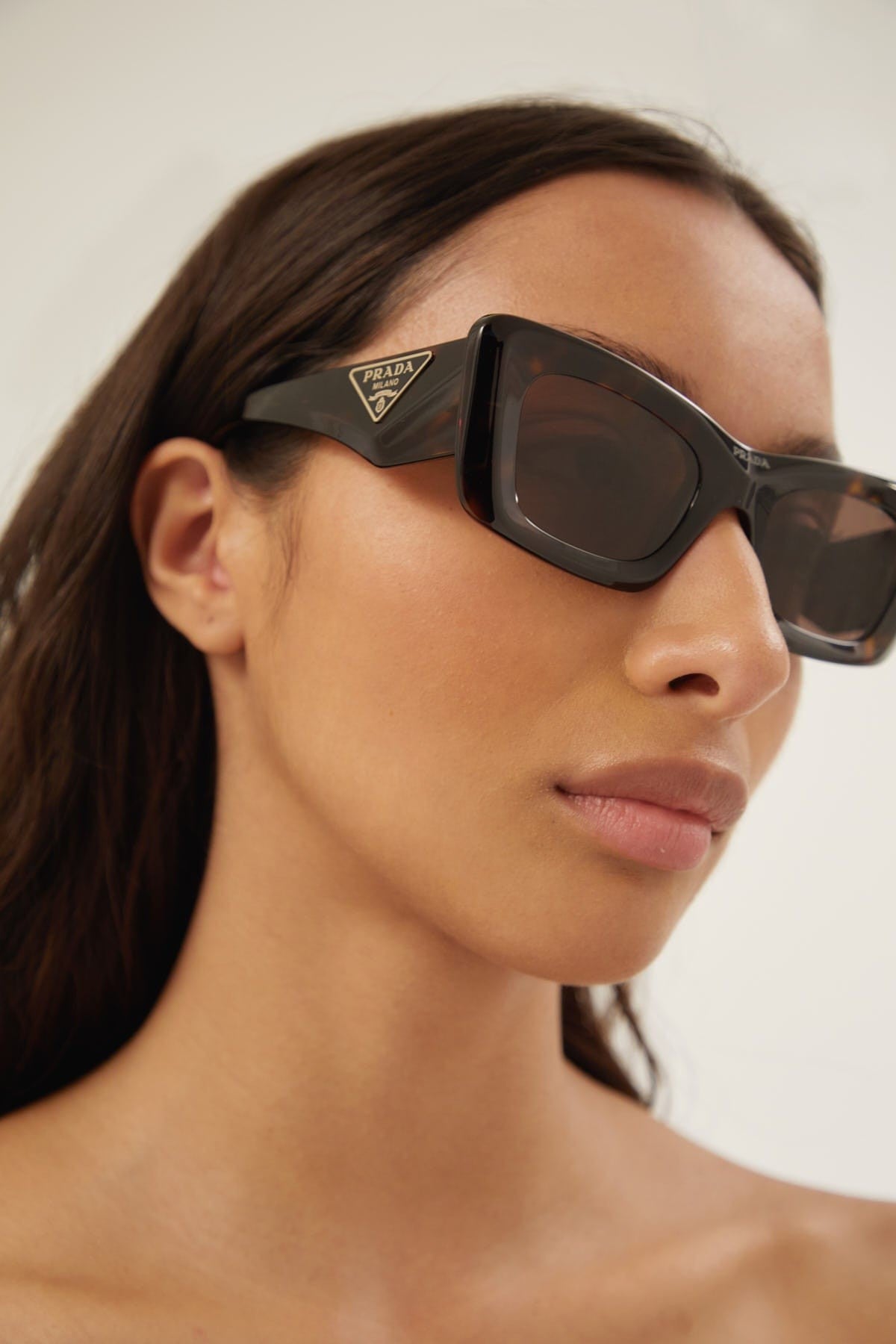 Prada cat-eye havana sunglasses Catwalk