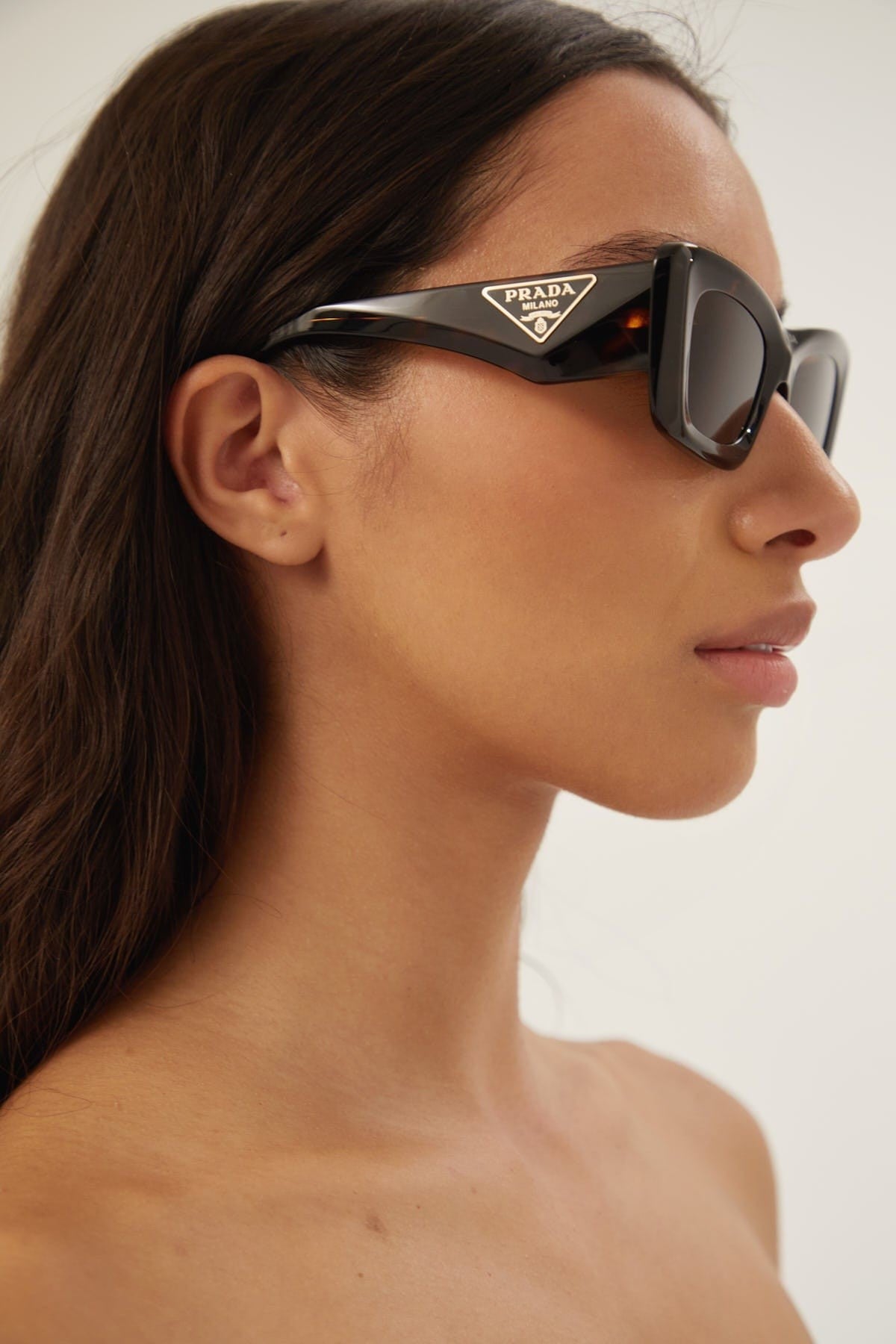 Prada cat-eye havana sunglasses Catwalk