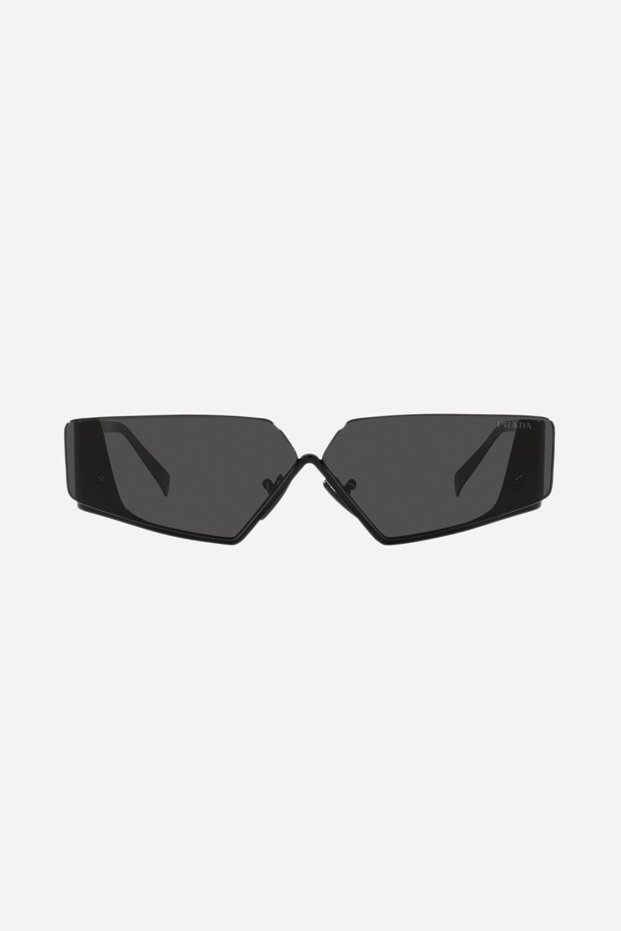 Prada flat top black sunglasses man Catwalk