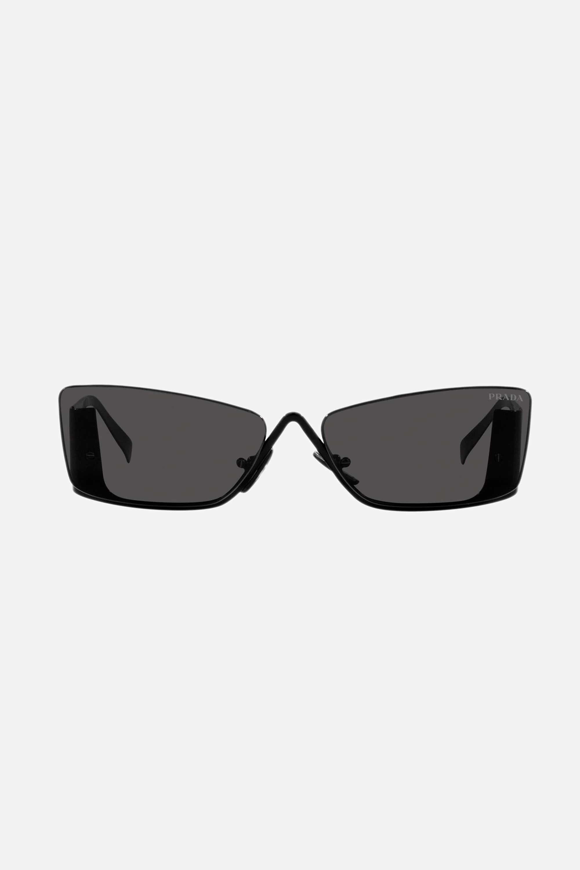 Prada flat top black sunglasses women Catwalk