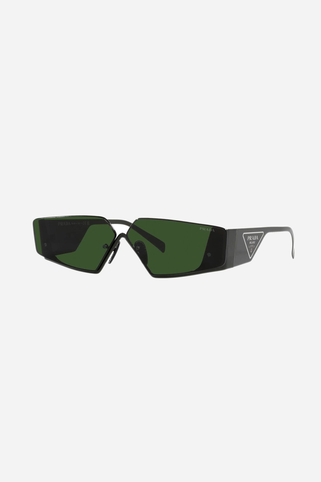 Prada flat top green sunglasses man Catwalk