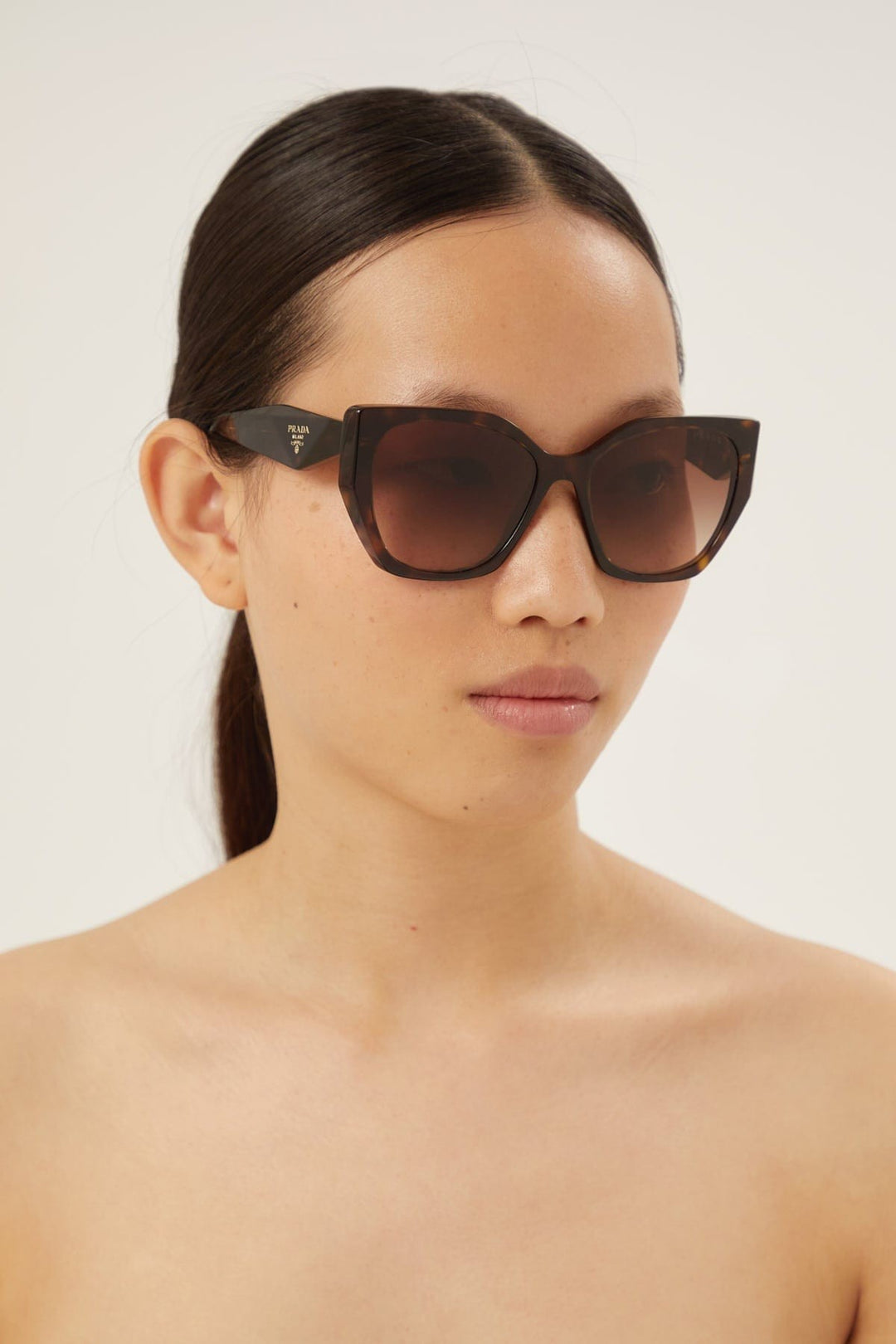 Prada havana butterfly shape sunglasses Catwalk Eyewear Club