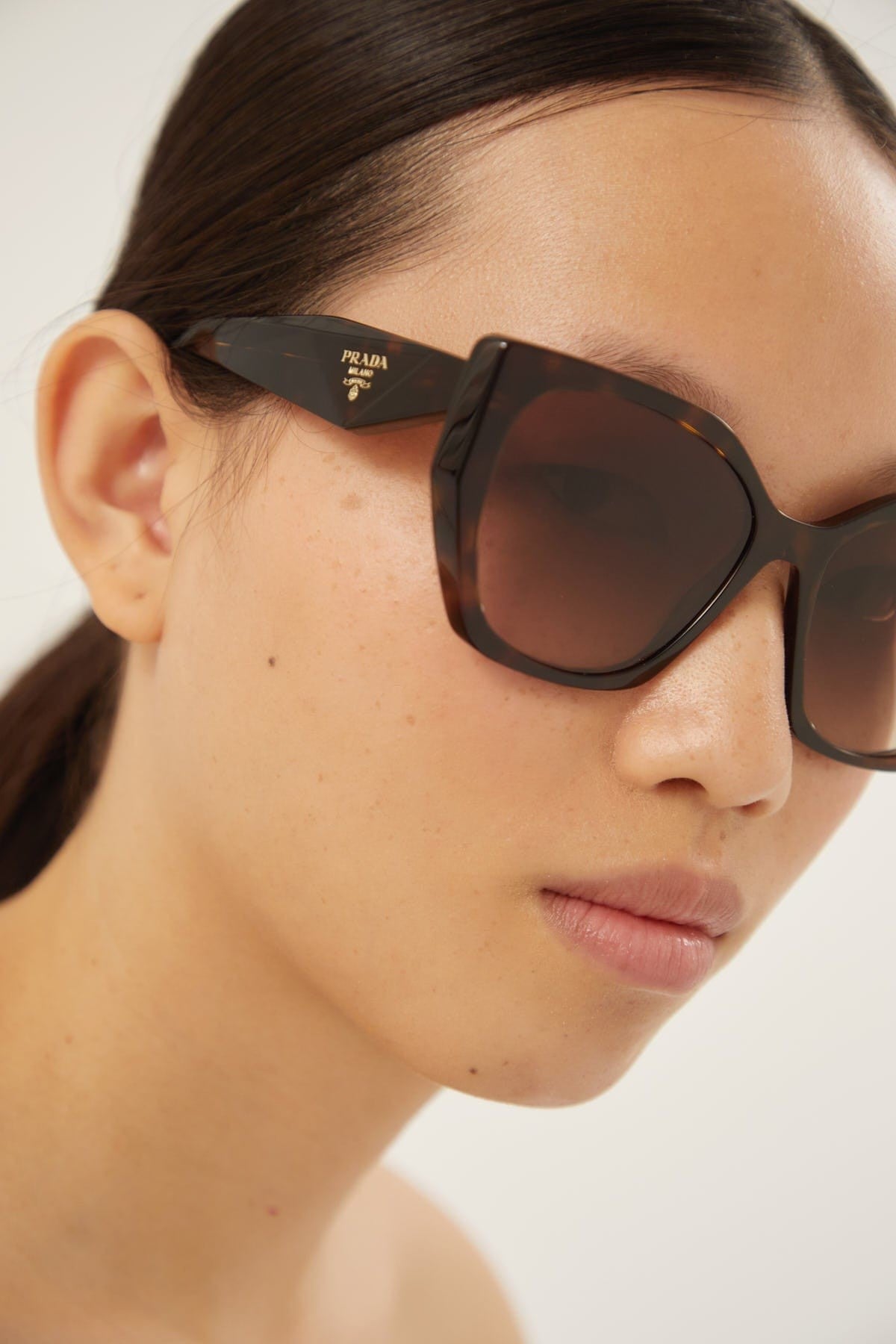 Prada havana butterfly shape sunglasses Catwalk