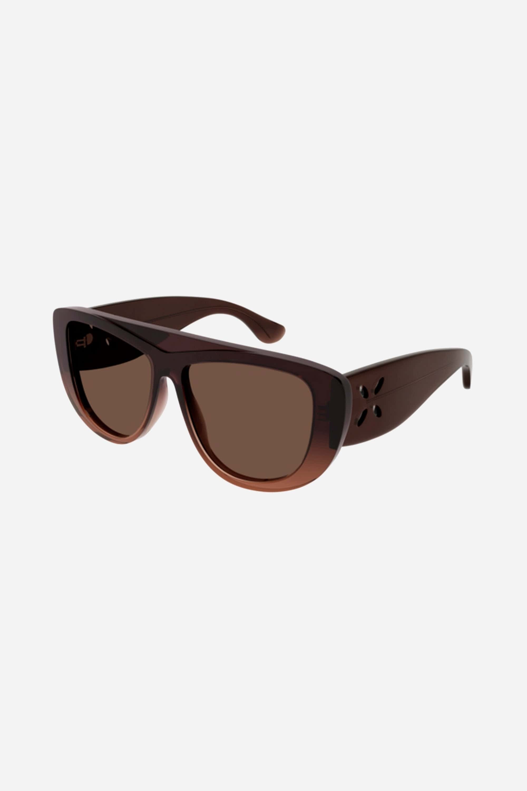 Alaia havana flat top brown sunglasses