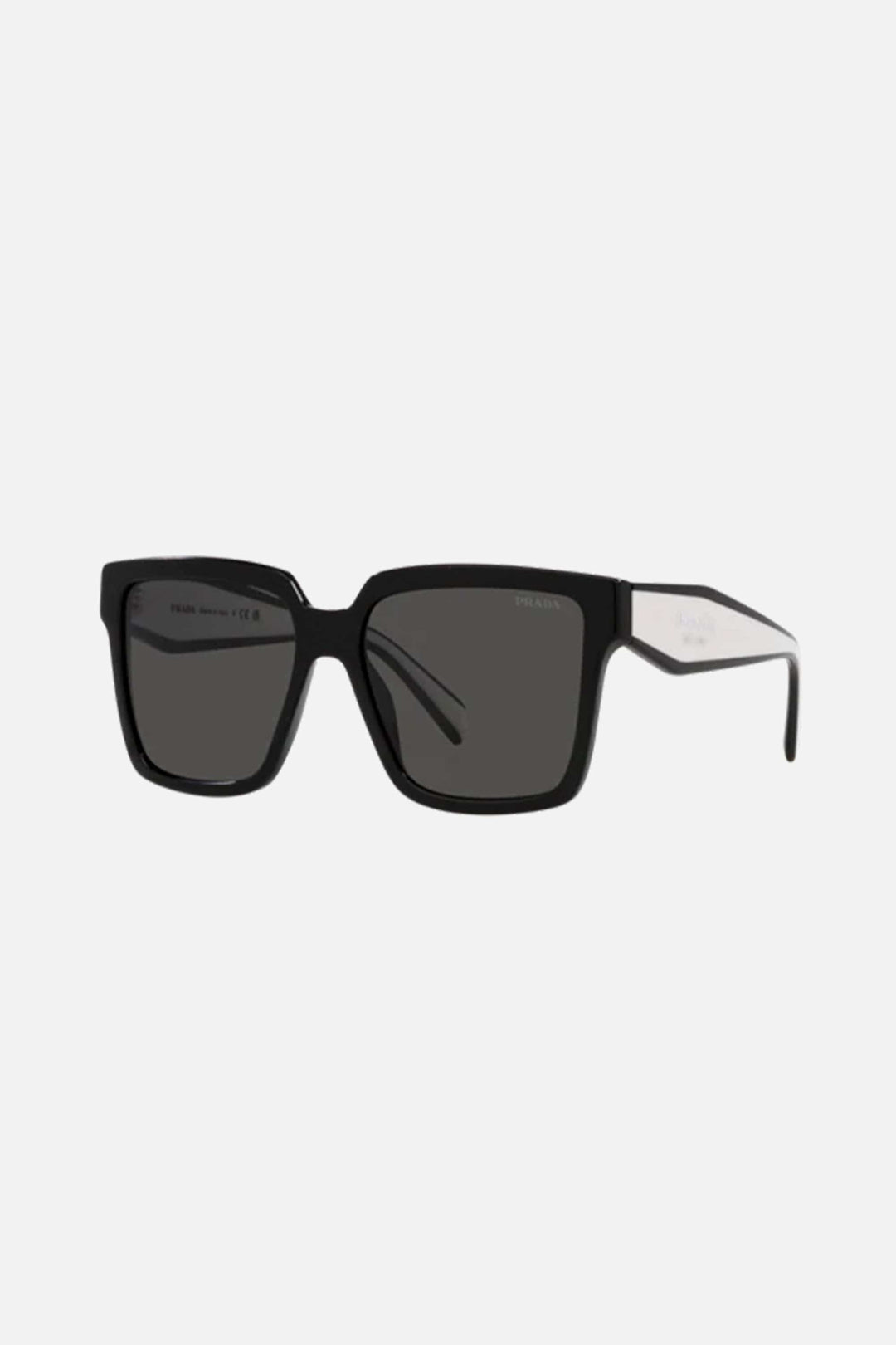 Prada over cat eye black and white sunglasses