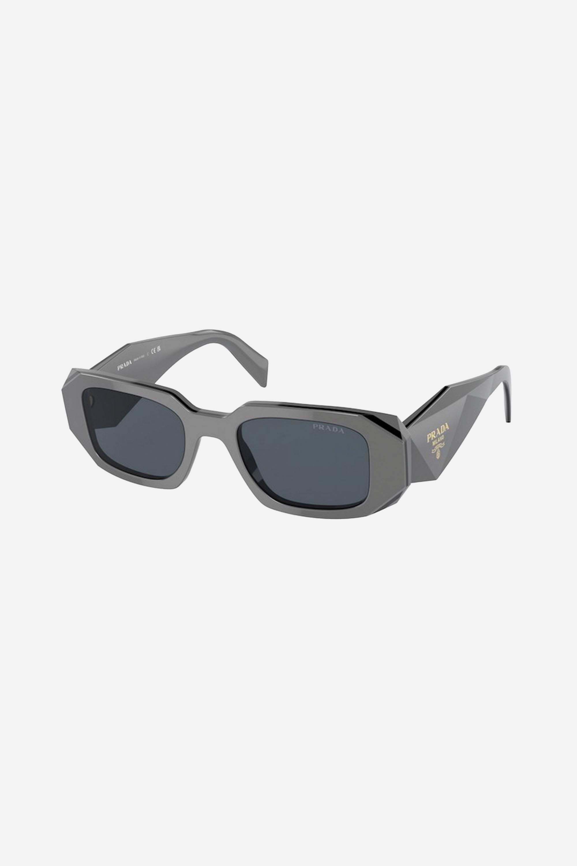 Prada PR17WS symbol grey oval sunglasses