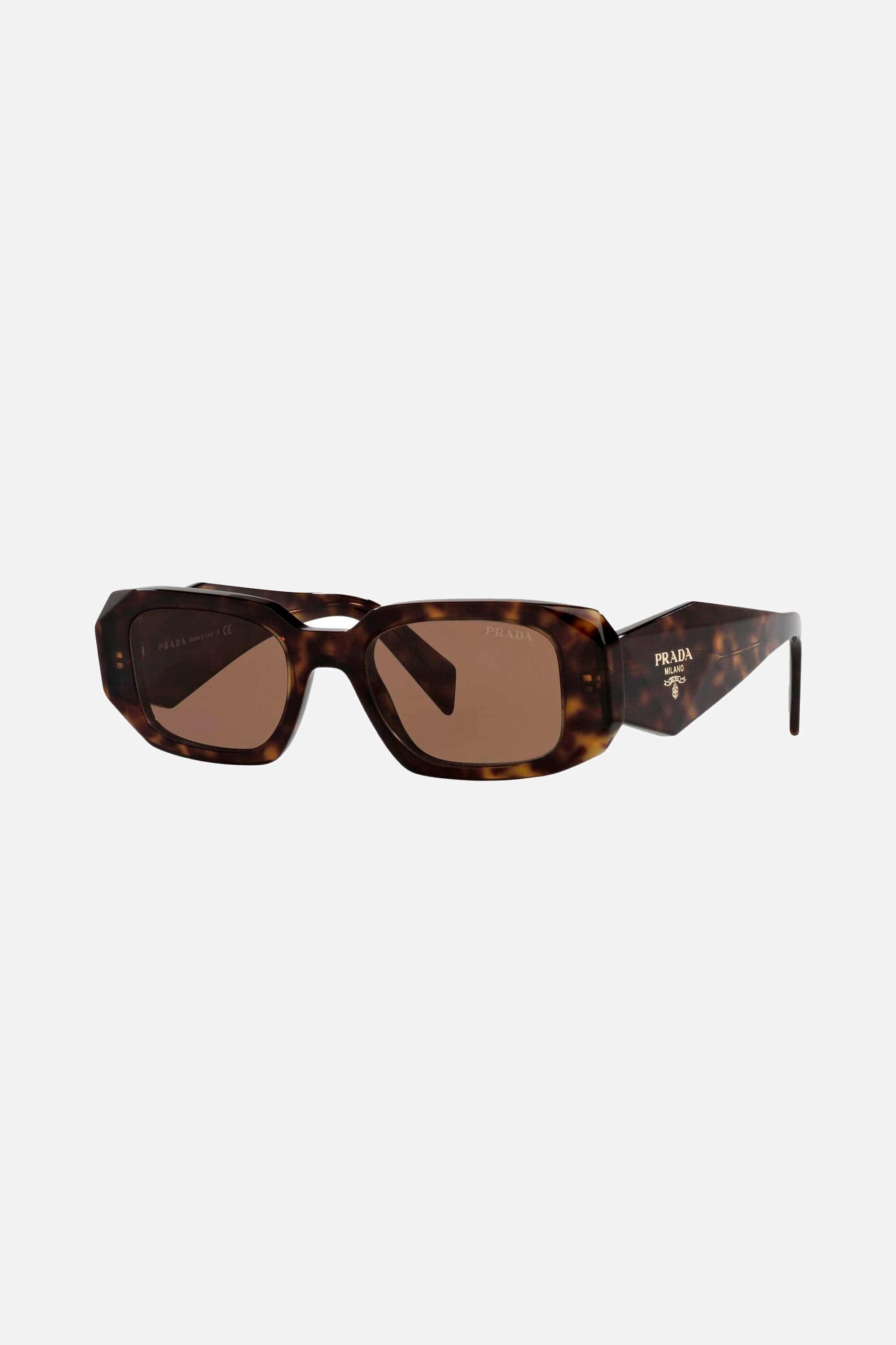 Prada symbol havana oval sunglasses