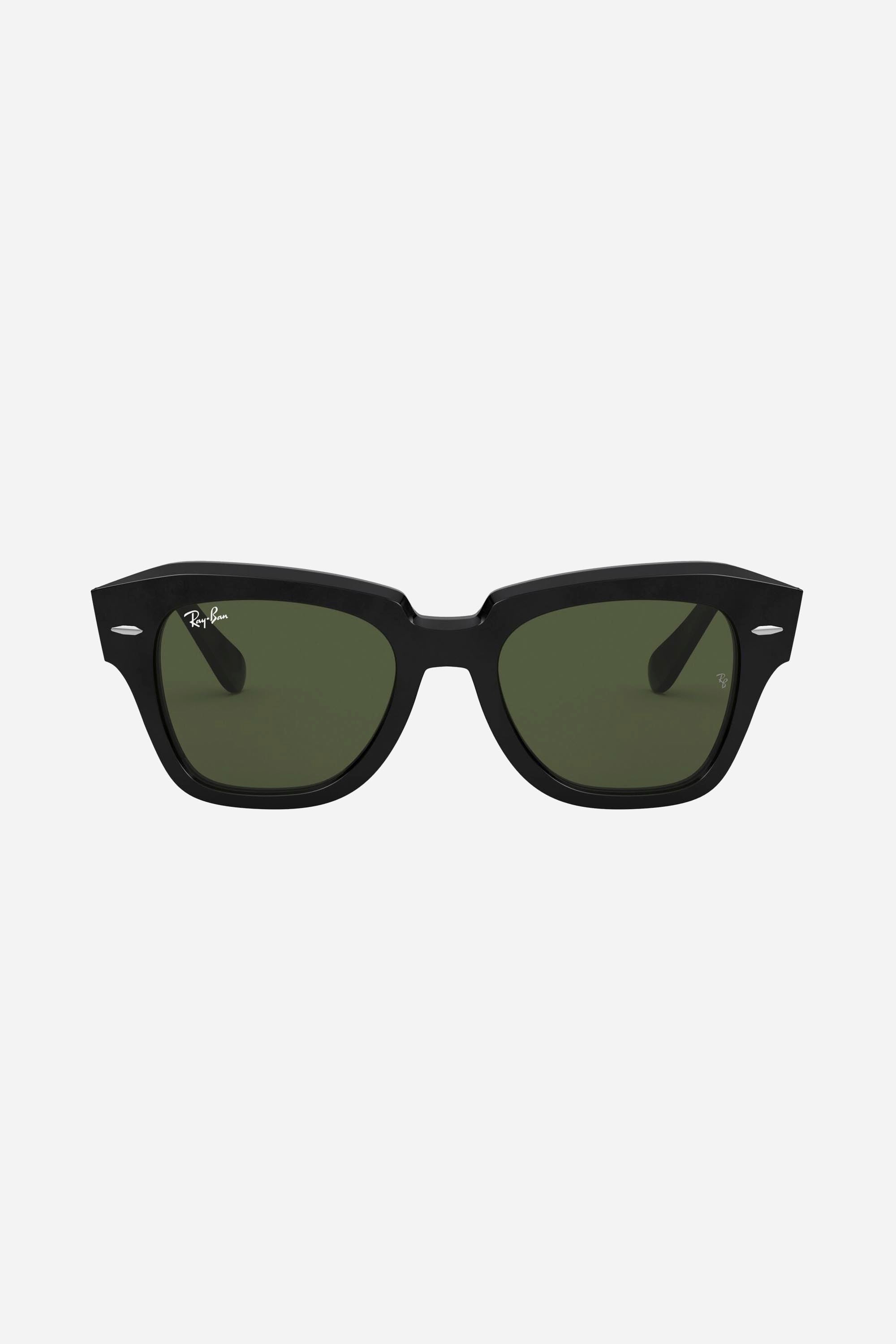 Ray Ban RB2186 black geometric sunglasses