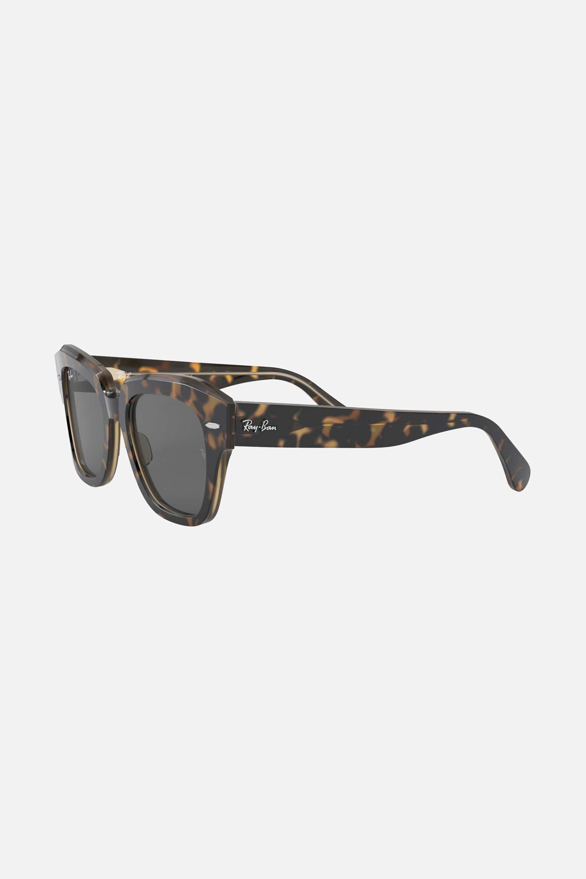 Ray Ban RB2186 havana geometric sunglasses