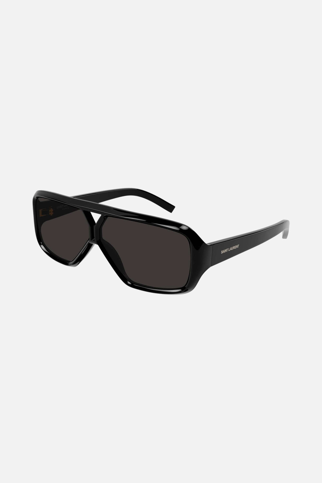 Saint Laurent acetate pilot black sunglasses