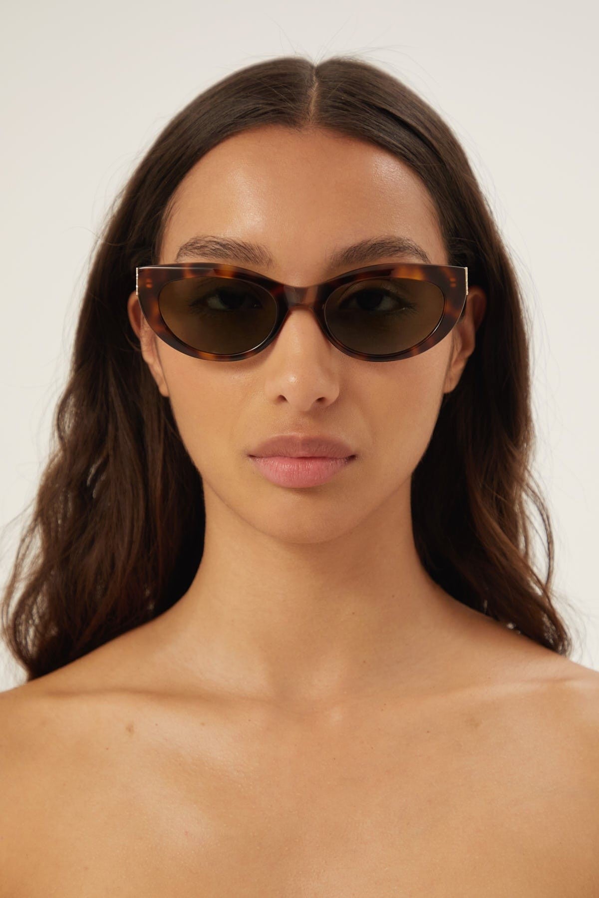 Saint Laurent almond havana sunglasses