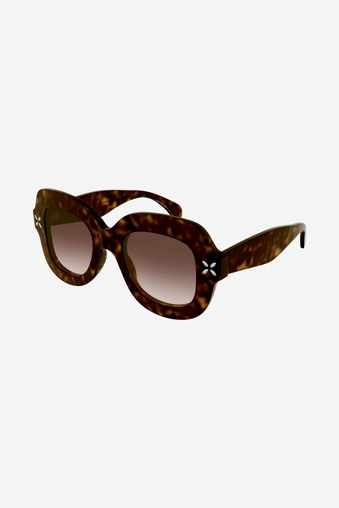 Alaia havana oversize squared sunglasses