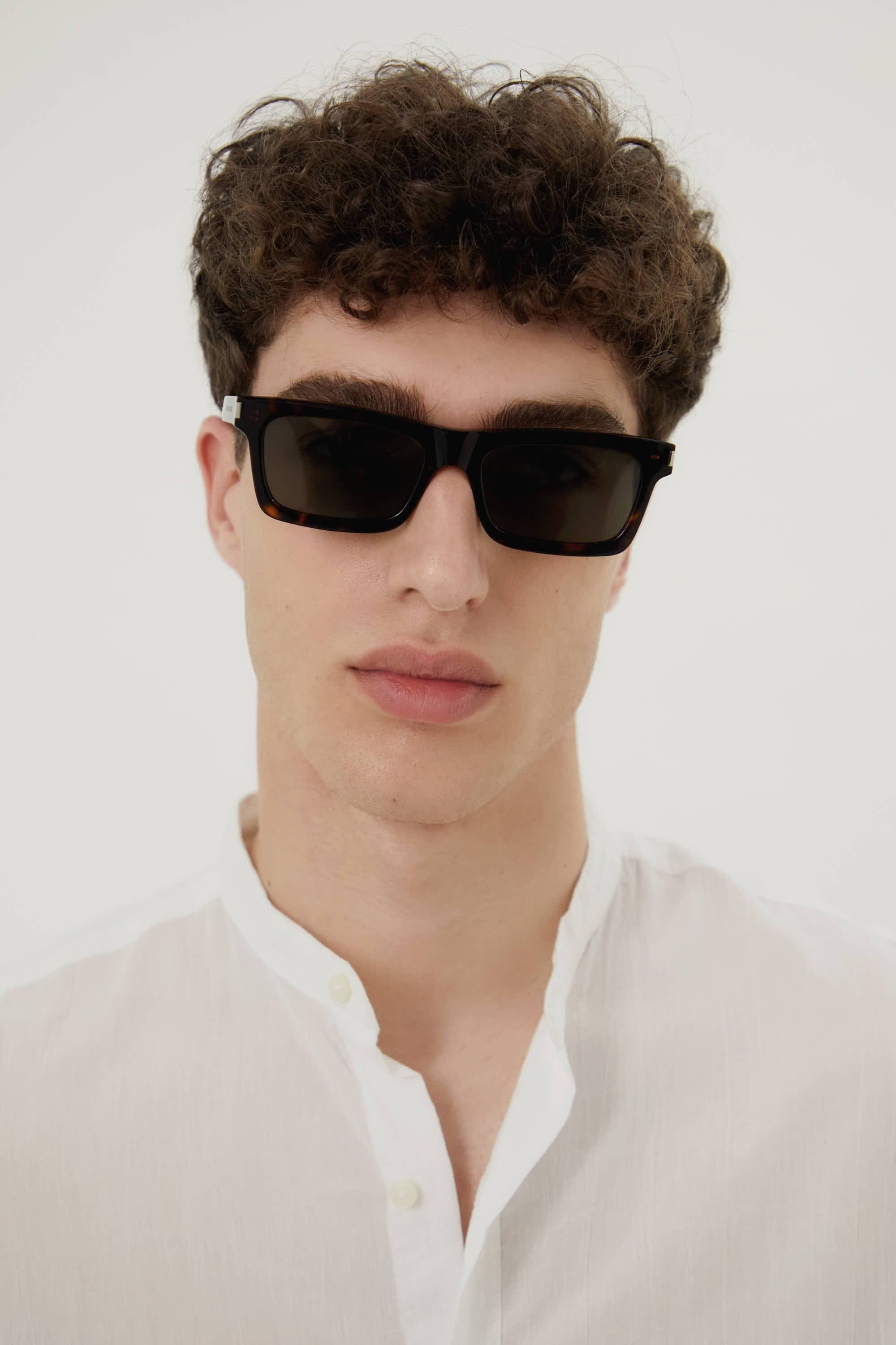 Saint Laurent angular havana grey UNISEX sunglasses