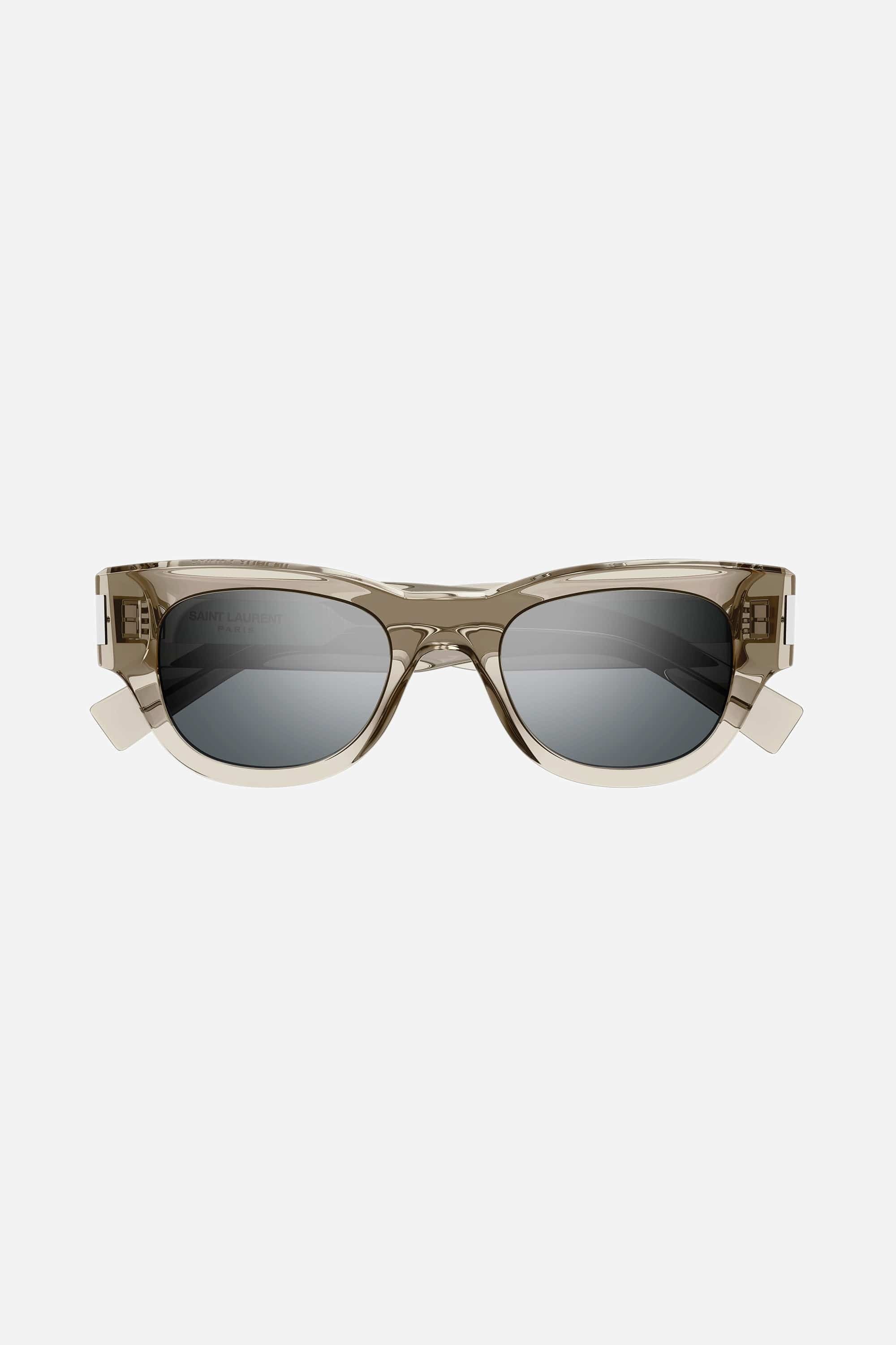 Saint Laurent bold oval crystal sunglasses