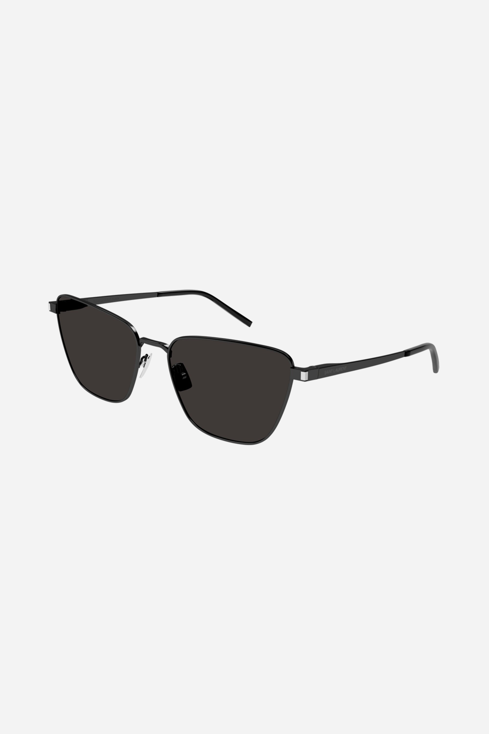 Saint Laurent metal black cat eye sunglasses