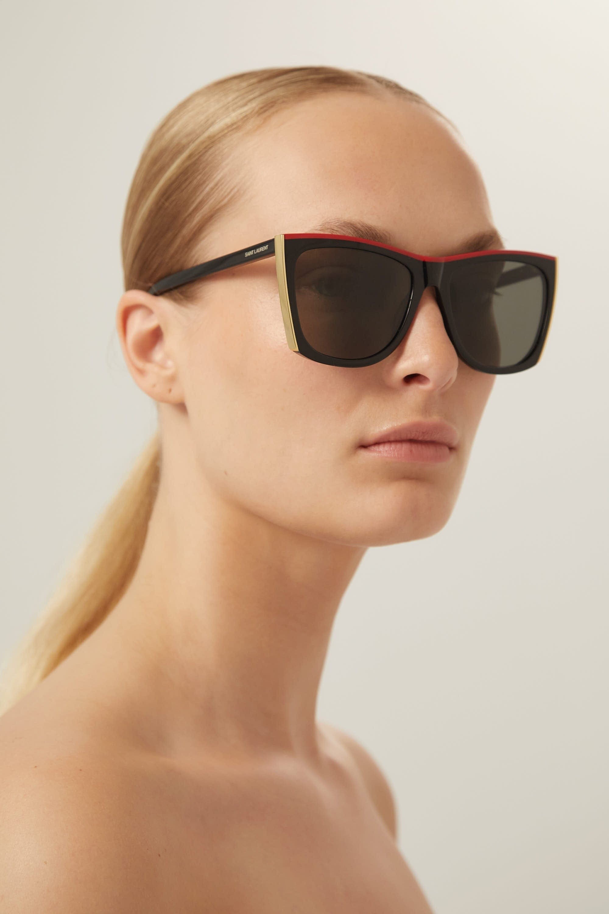 Saint Laurent Paloma black and red sunglasses