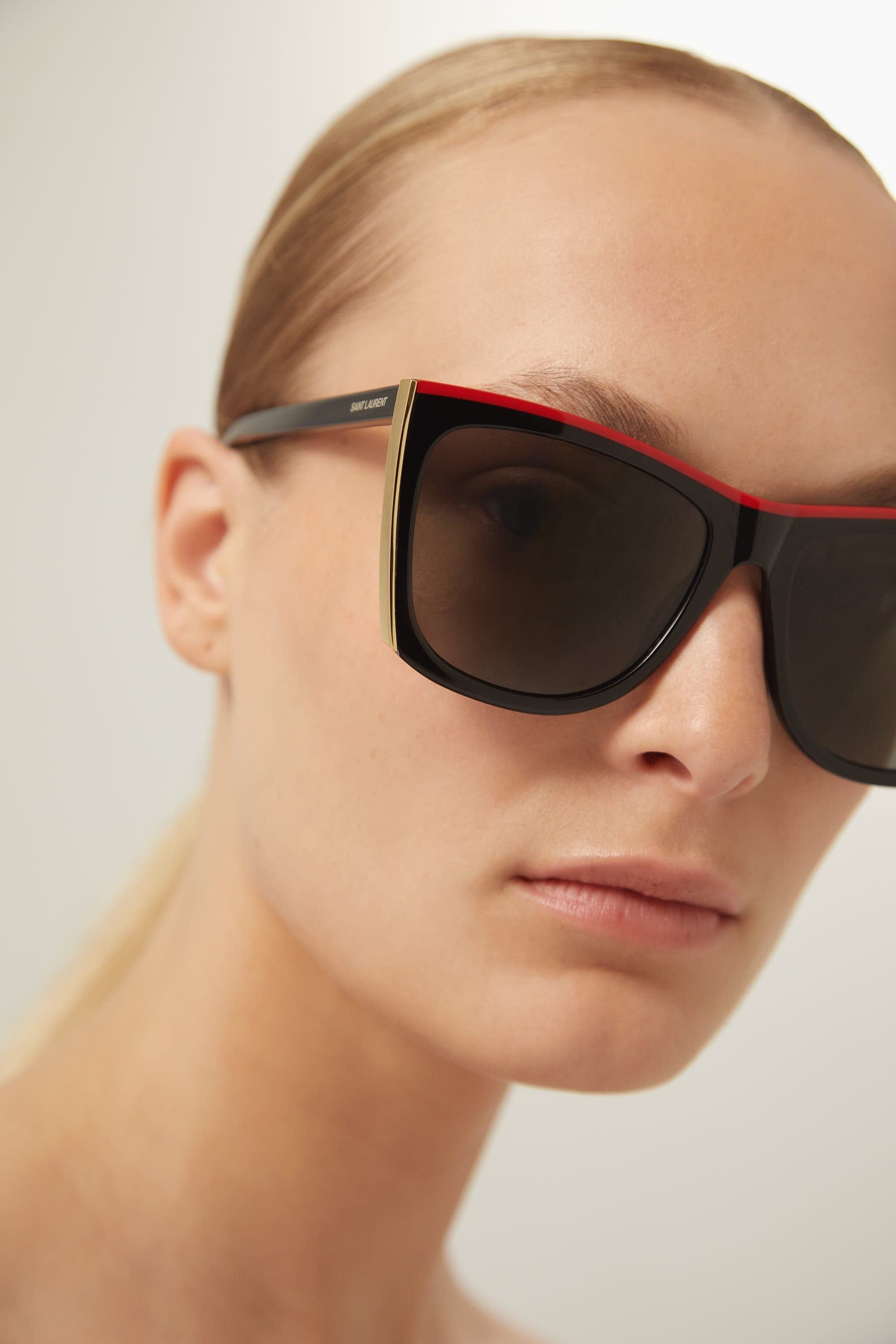 Saint Laurent Paloma black and red sunglasses