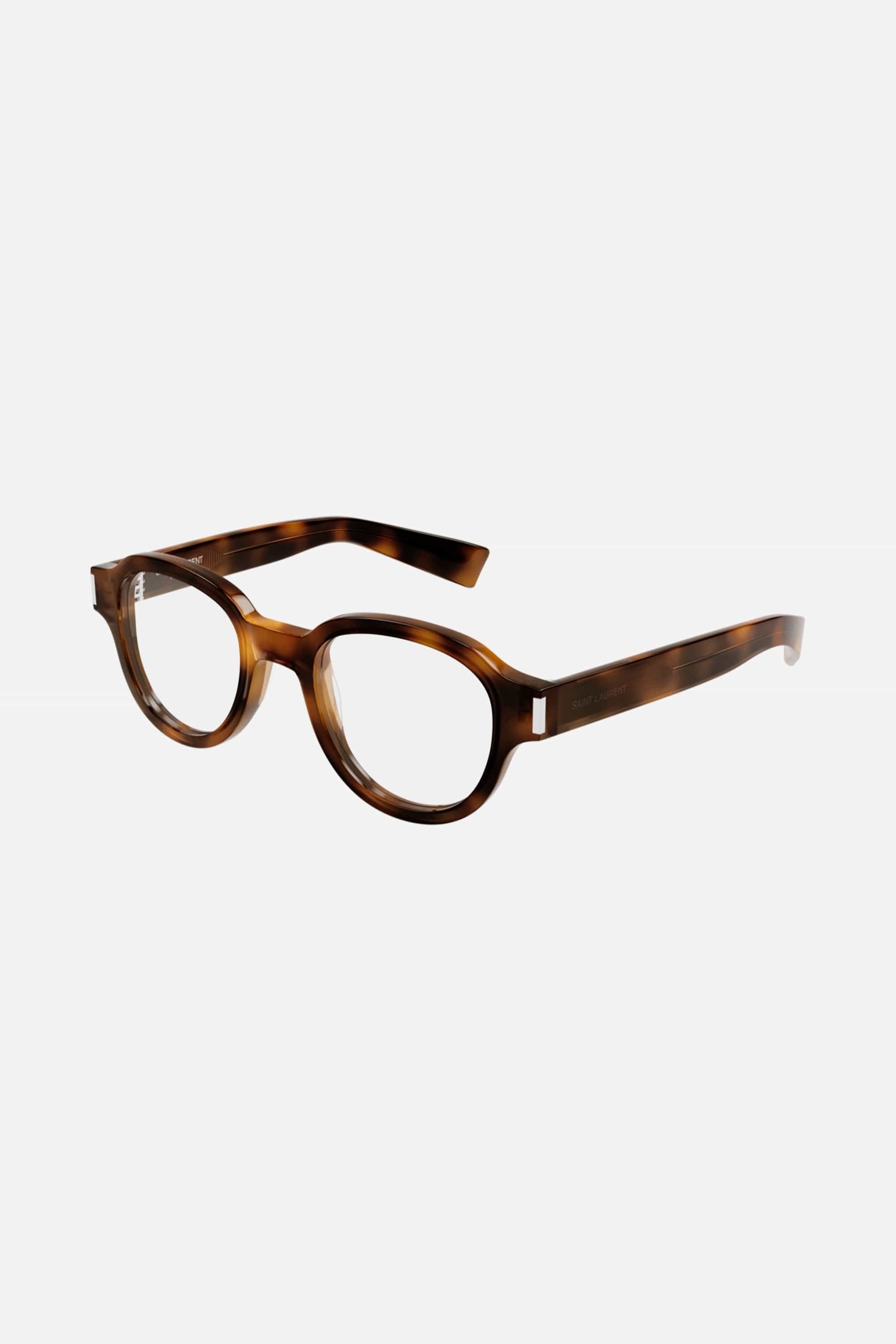 Saint Laurent round bold havana frame