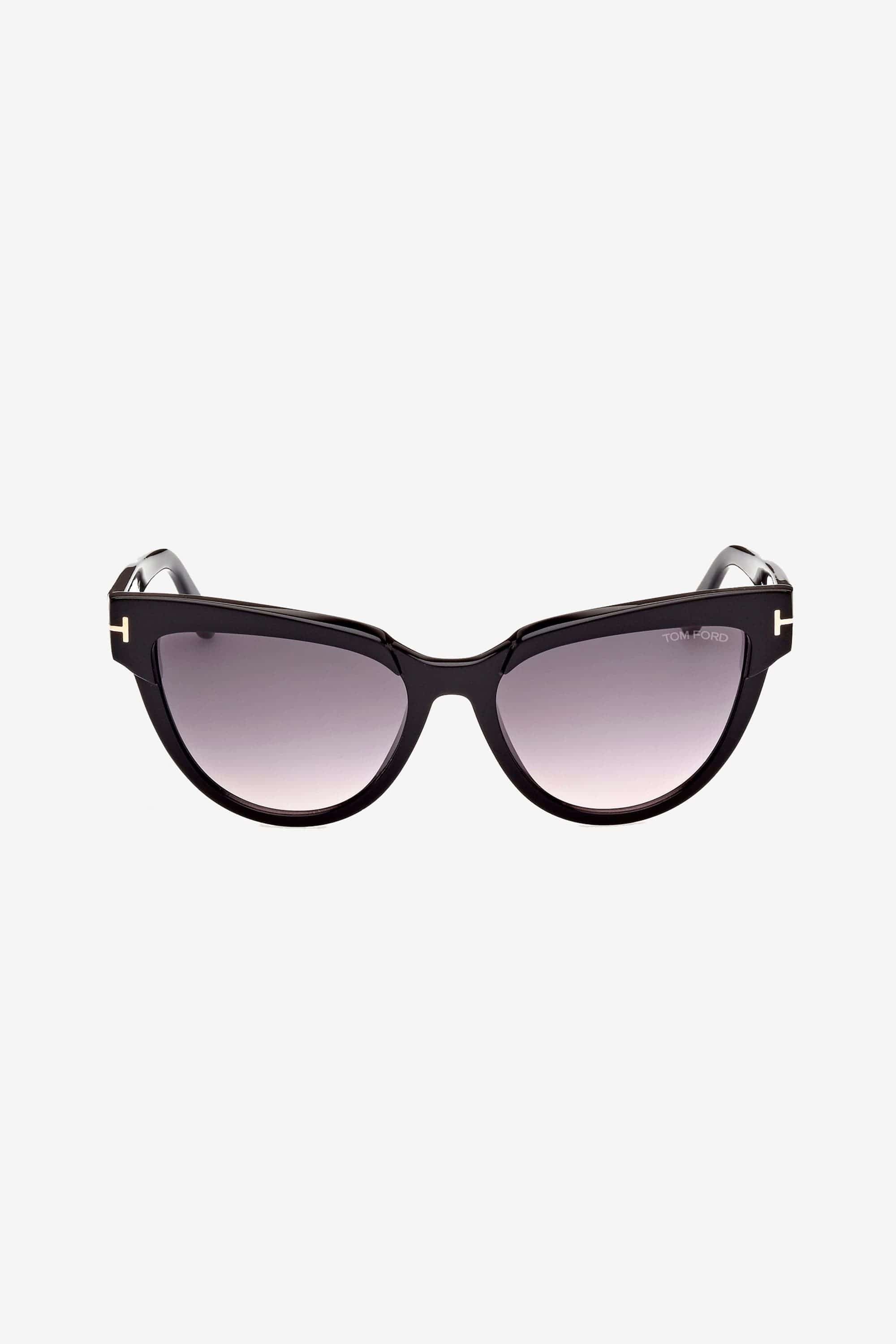 Tom Ford black feminine cat eye sunglasses