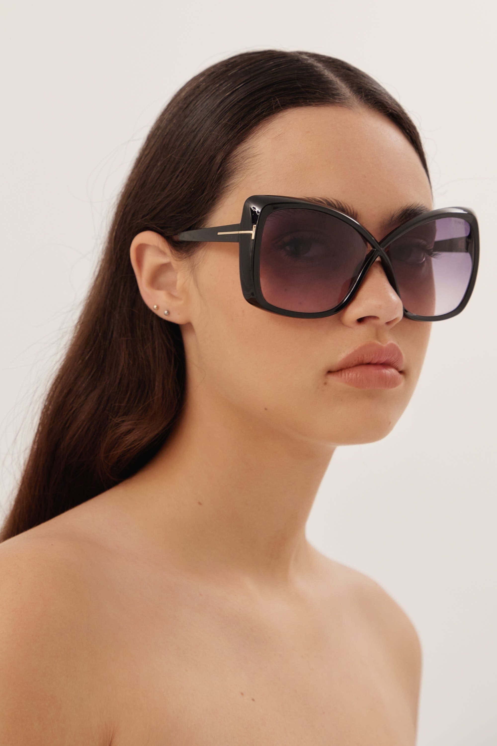 Tom Ford Butterfly black sunglasses