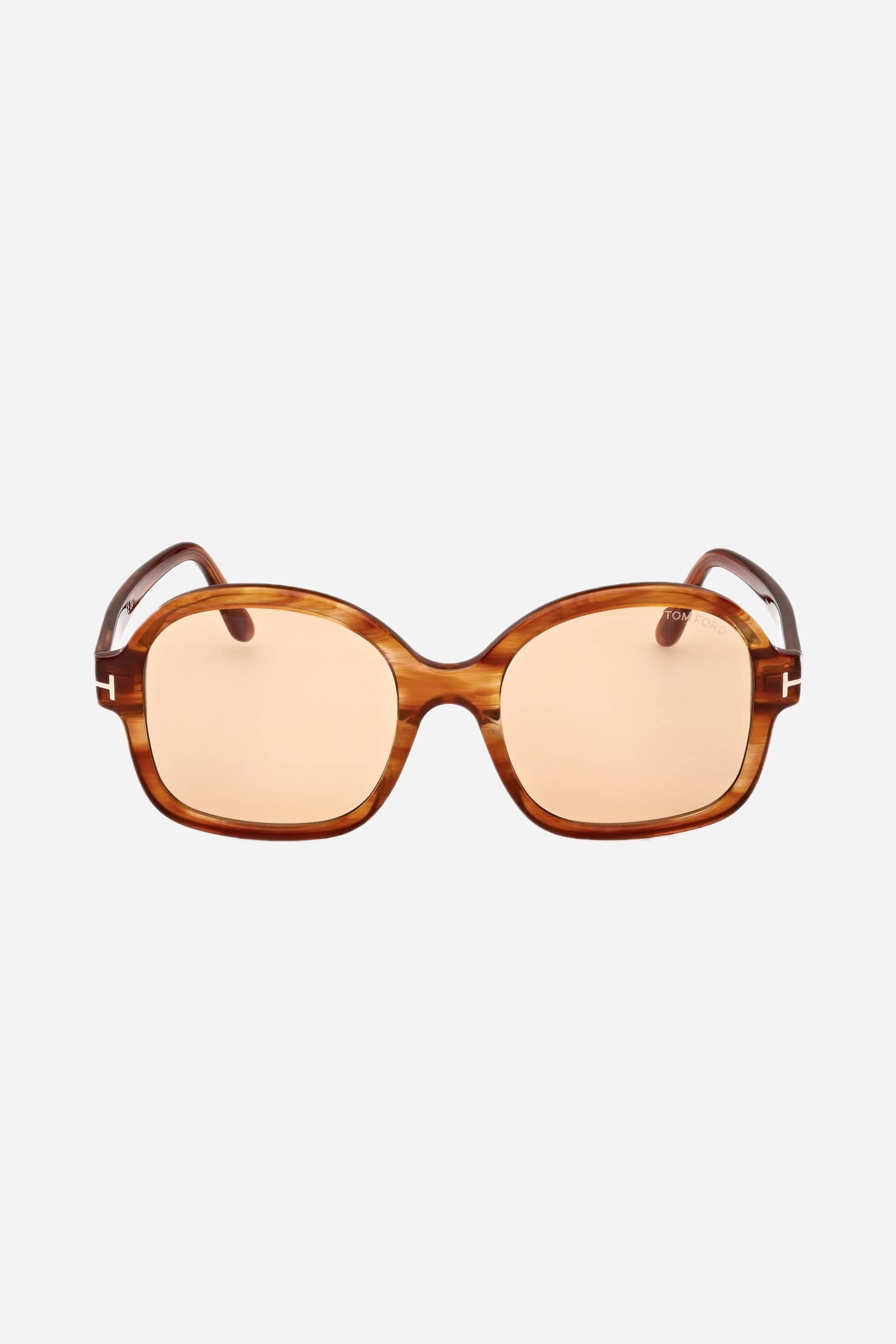 Tom Ford butterfly eye sunglasses in dark havana