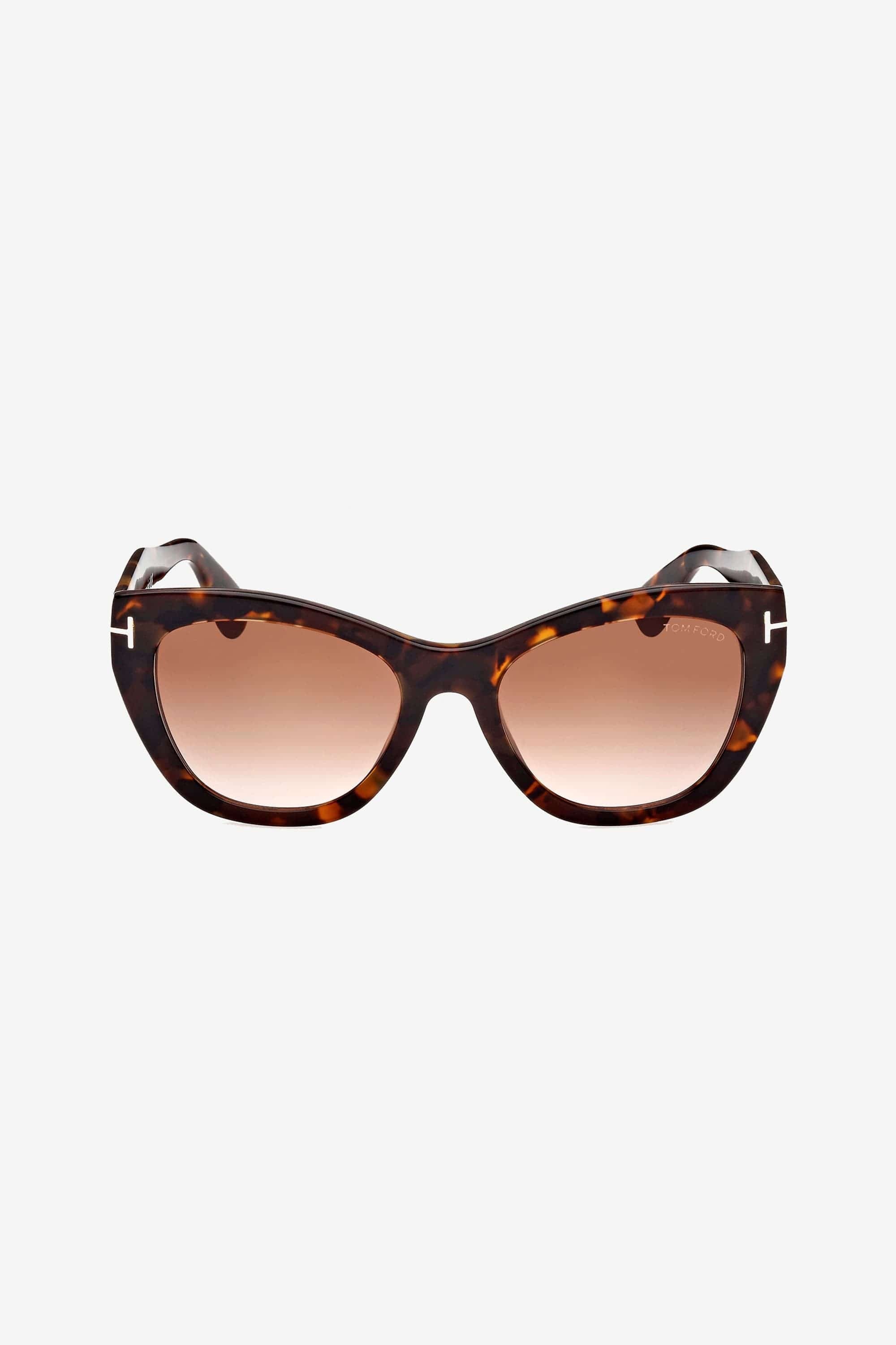 Tom Ford cat eye feminine sunglasses in havana