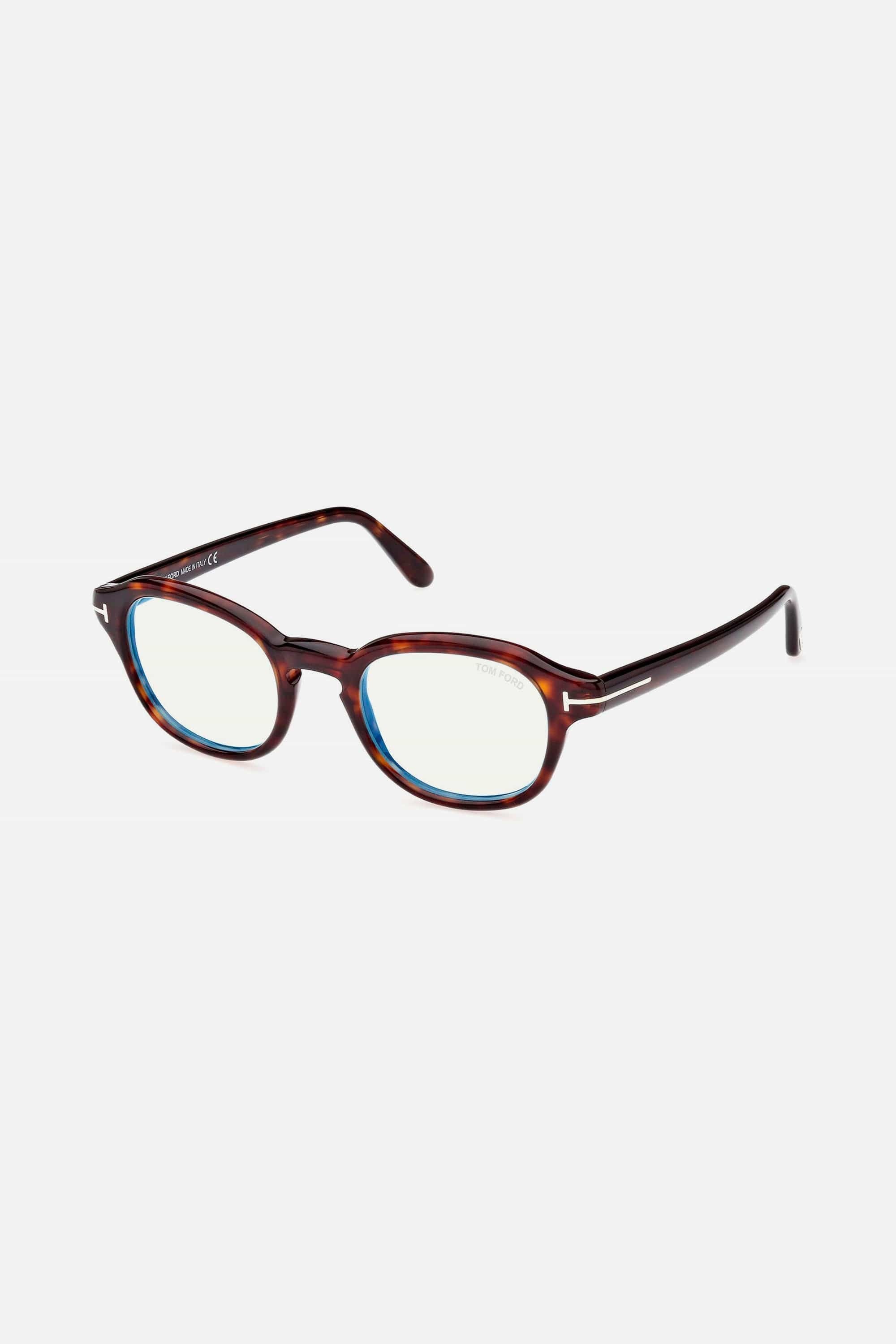 Tom Ford round havana optical shade