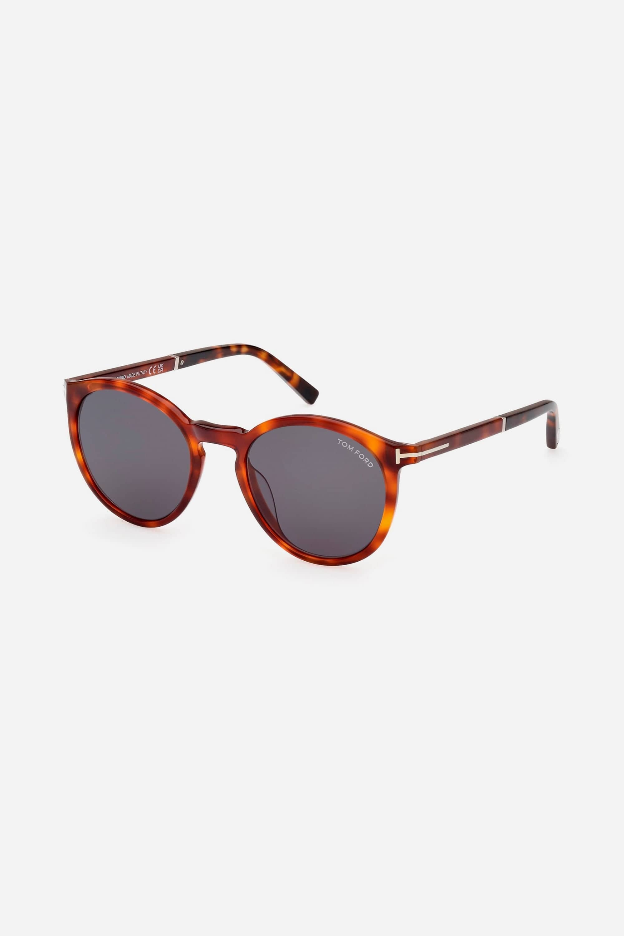 Tom Ford round sunglasses in havana