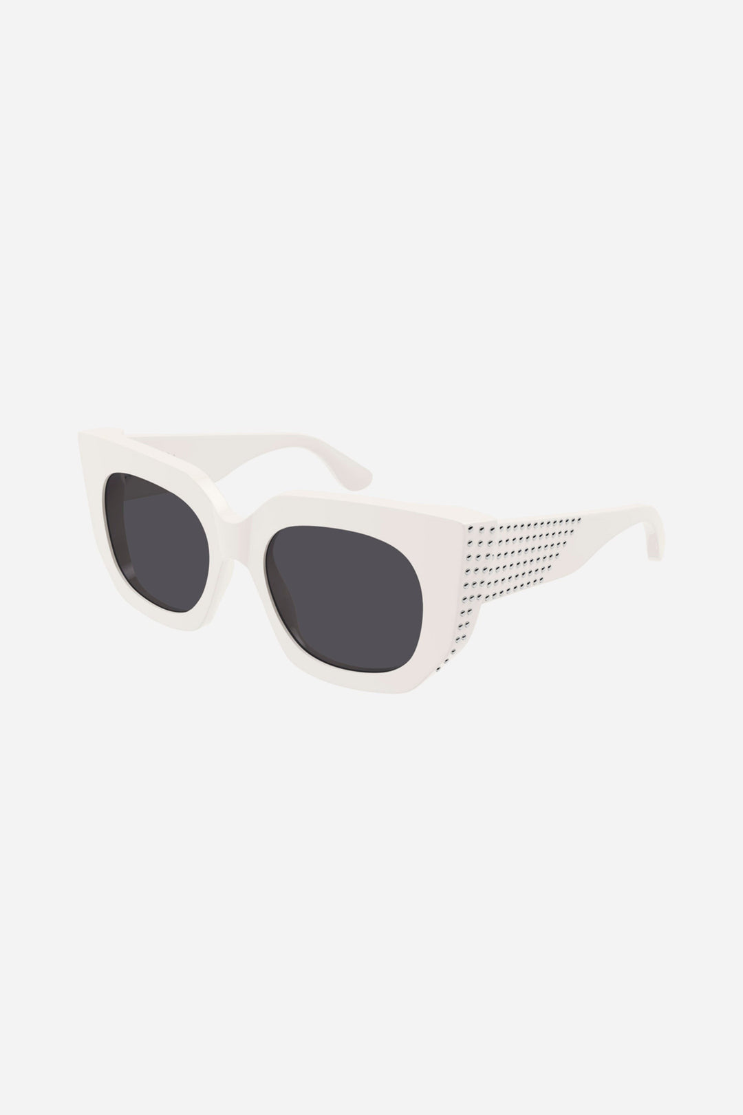 Alaia white oversized cat eye sunglasses