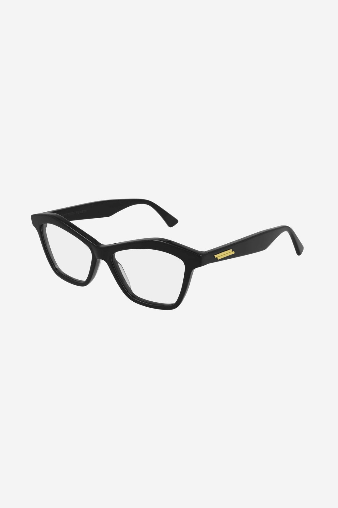 Bottega Veneta black cat eye angular frame