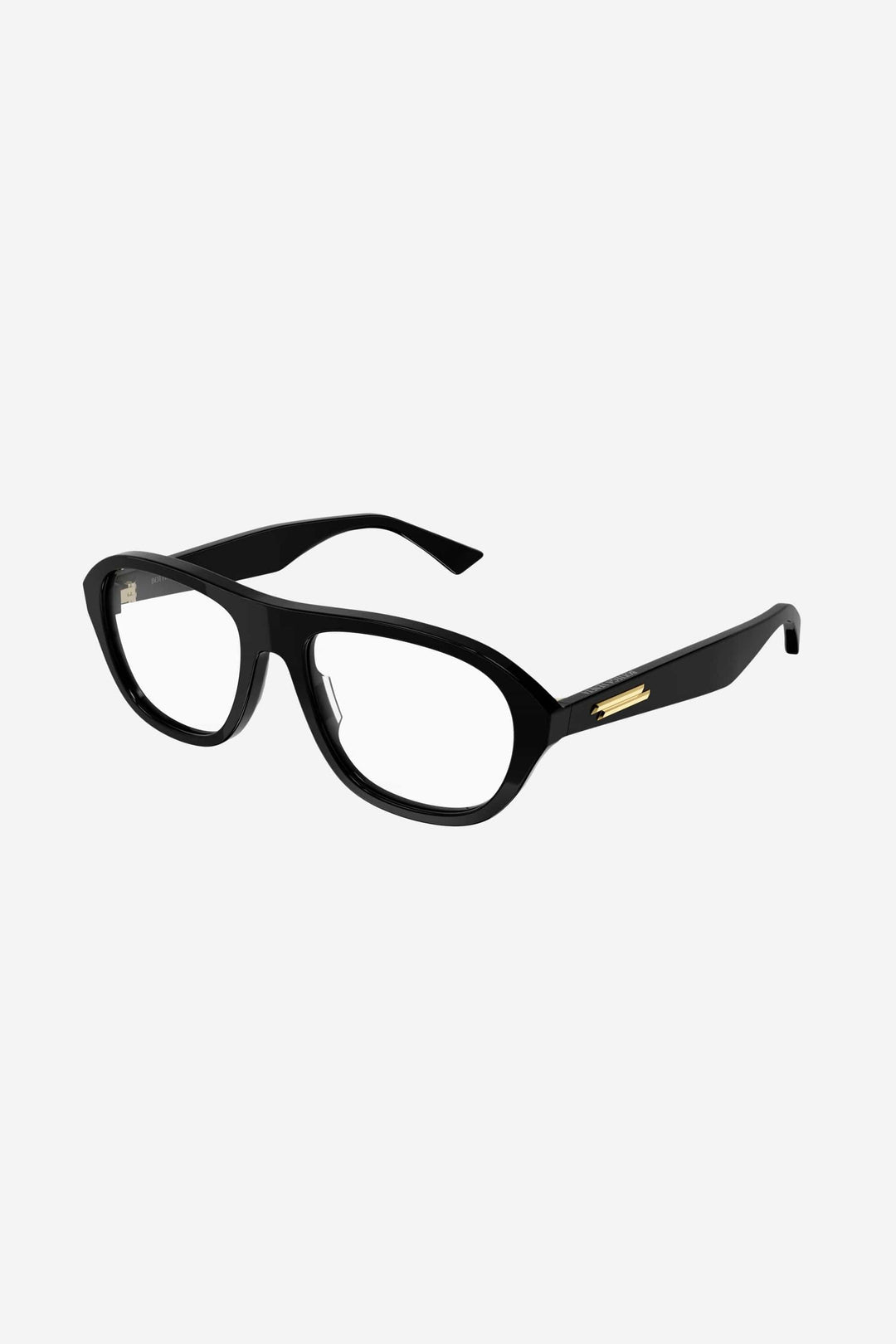 Bottega Veneta black pilot frame