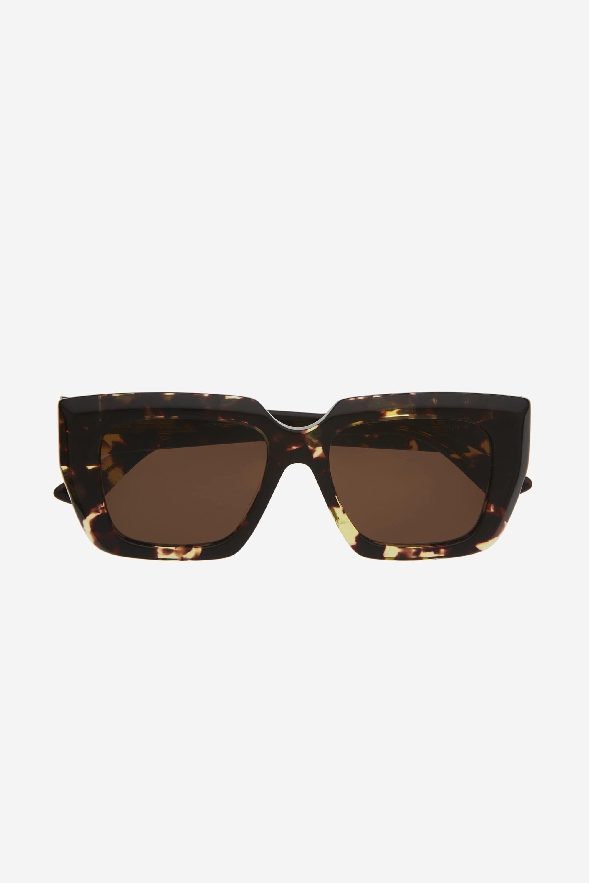 Bottega Veneta bold acetate femenine havana sunglasses