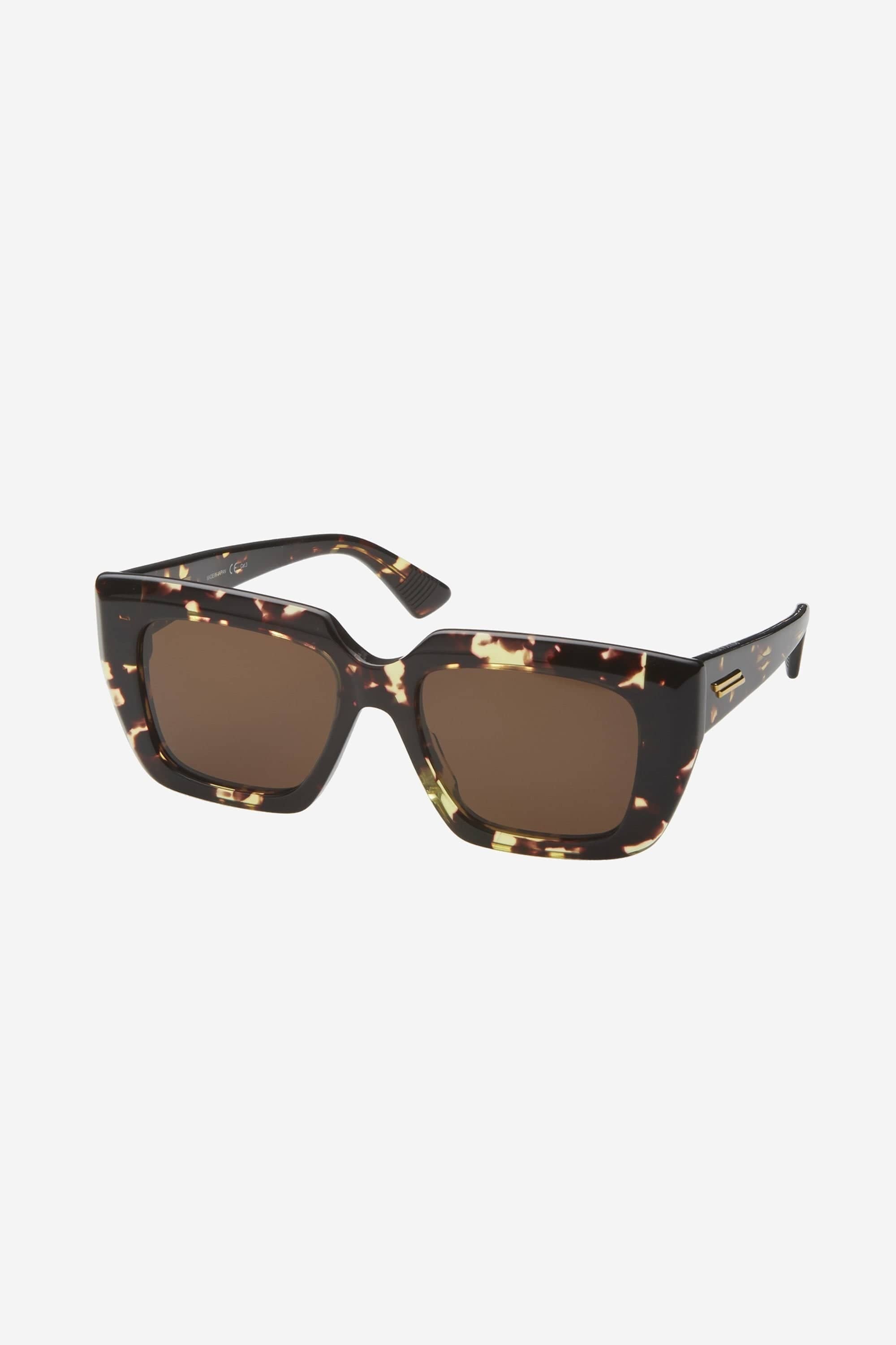 Bottega Veneta bold acetate femenine havana sunglasses