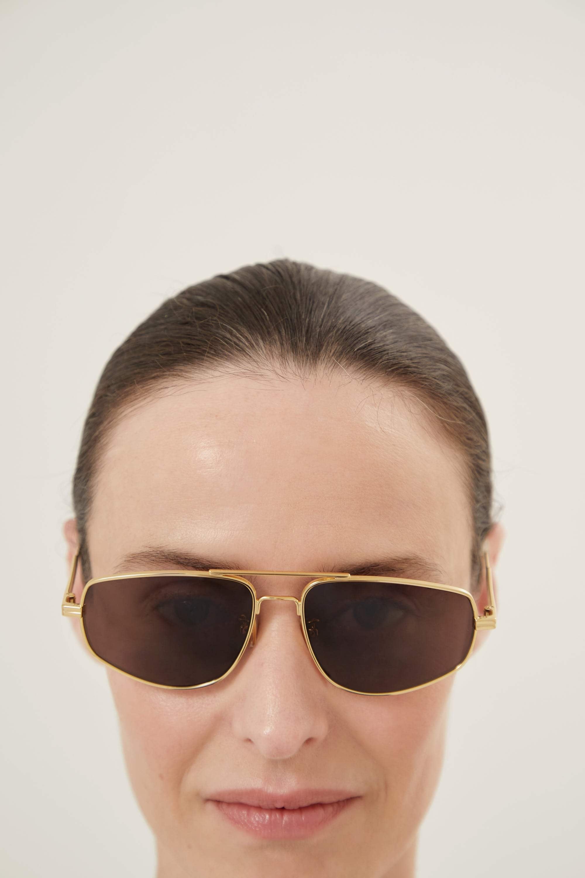 Bottega Veneta full metal light caravan sunglasses