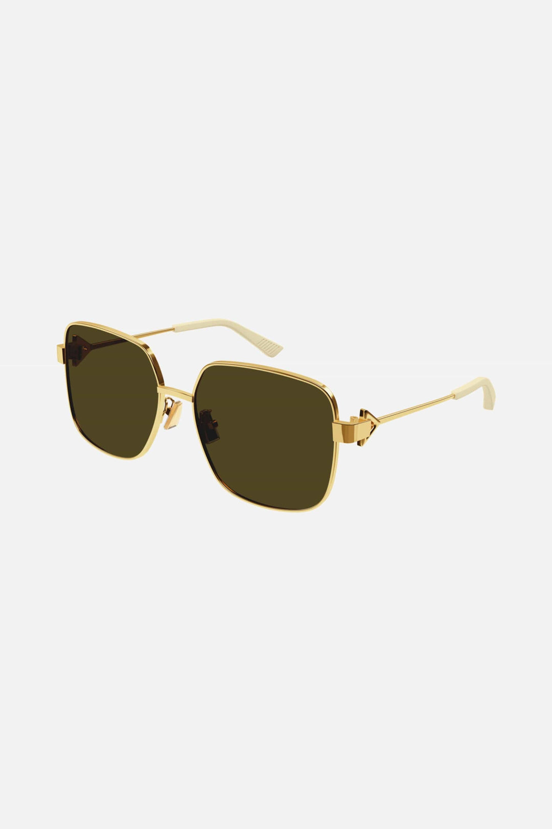 Bottega Veneta squared full metal gold sunglasses