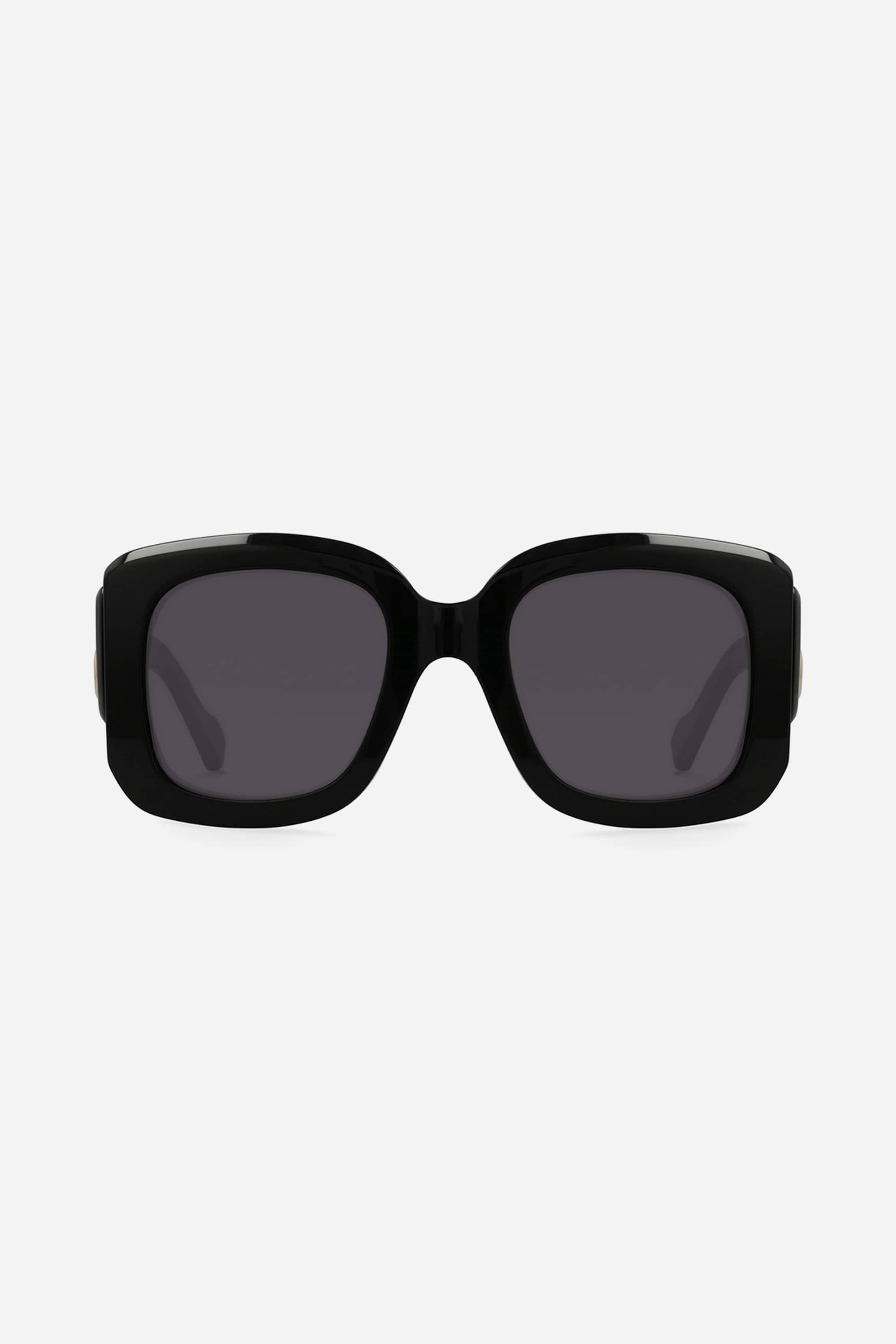 Balenciaga black bold sunglasses with BB logo