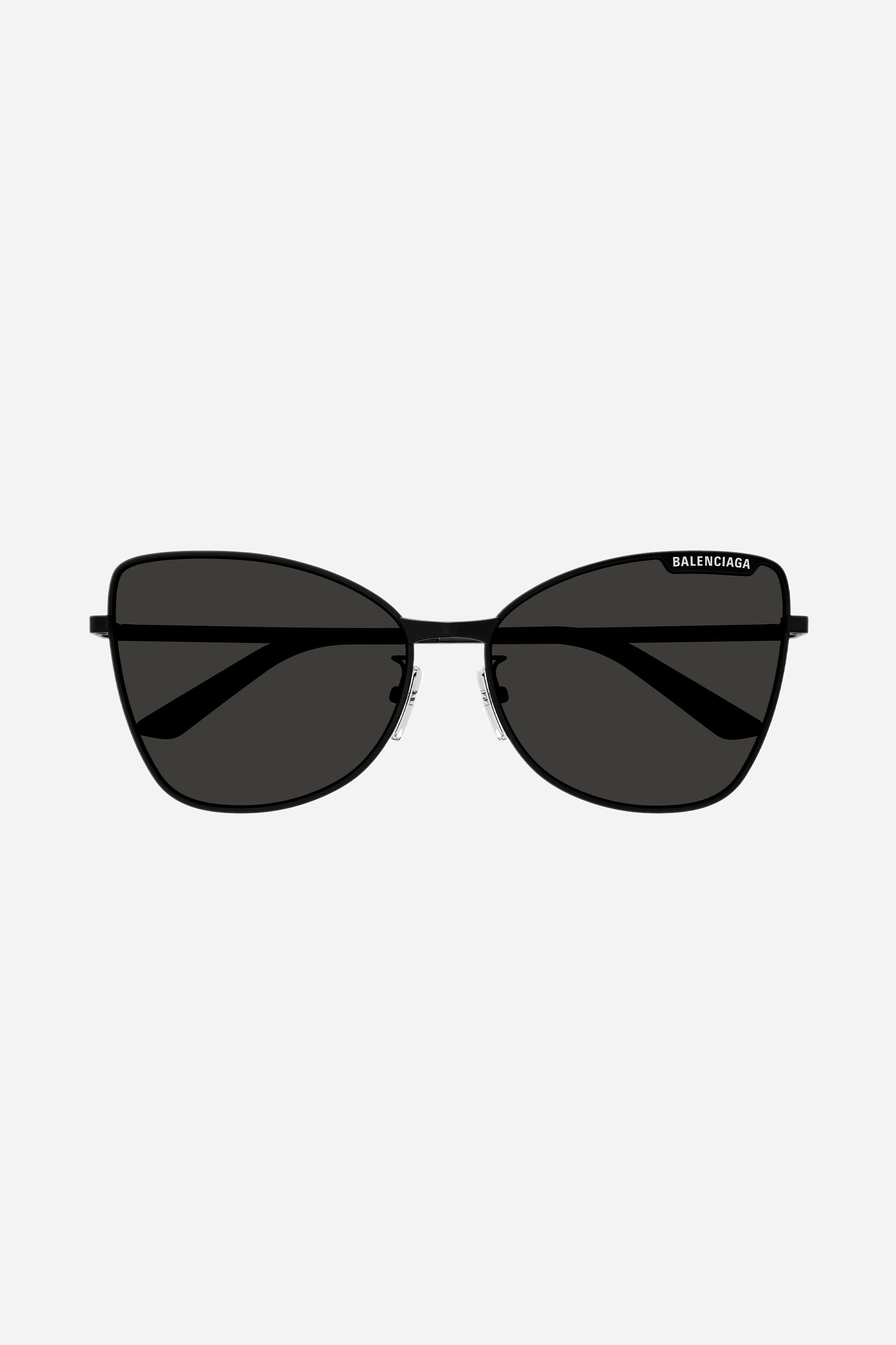 Balenciaga black butterfly metal sunglasses