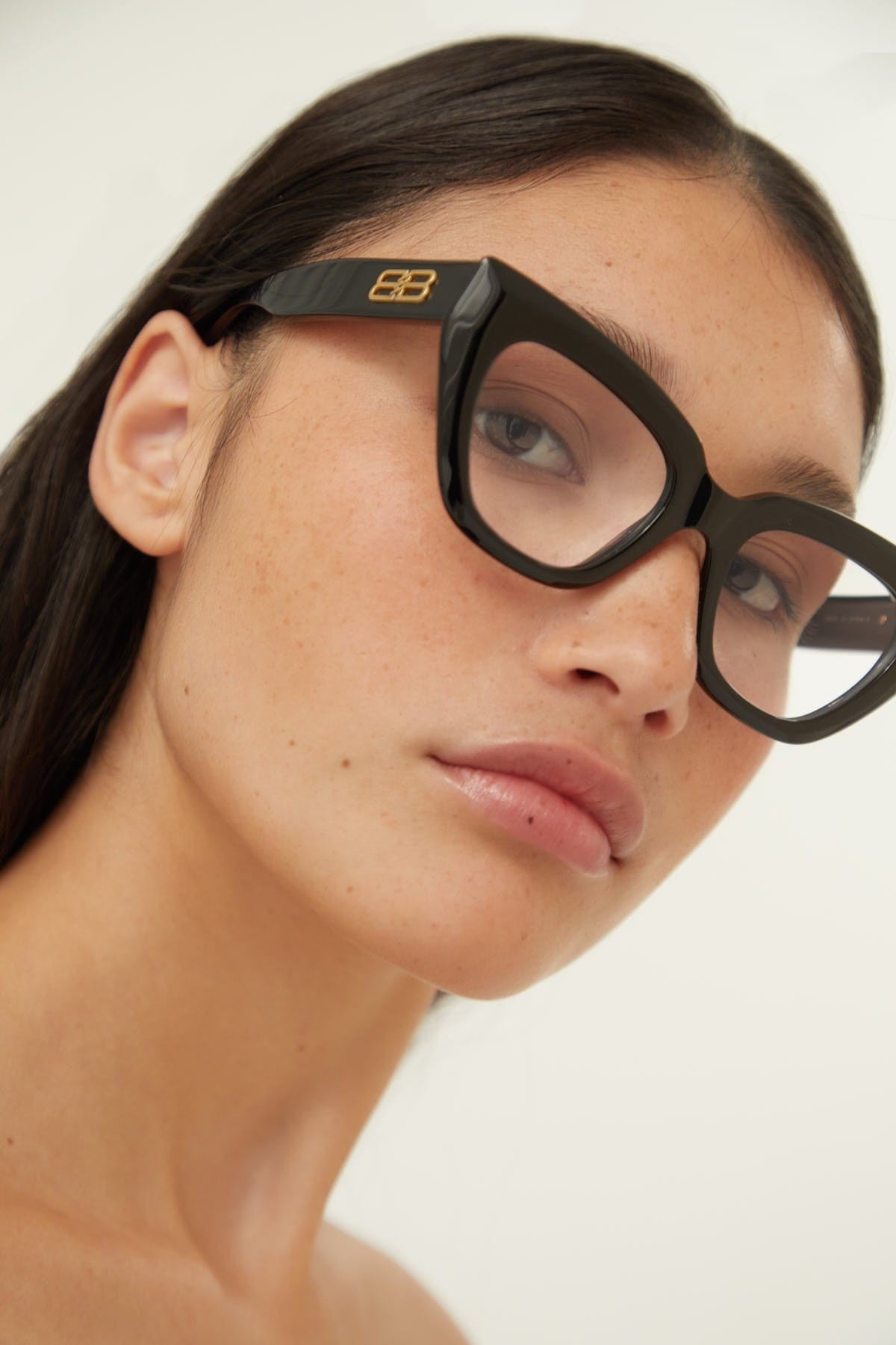 Balenciaga bold black frames