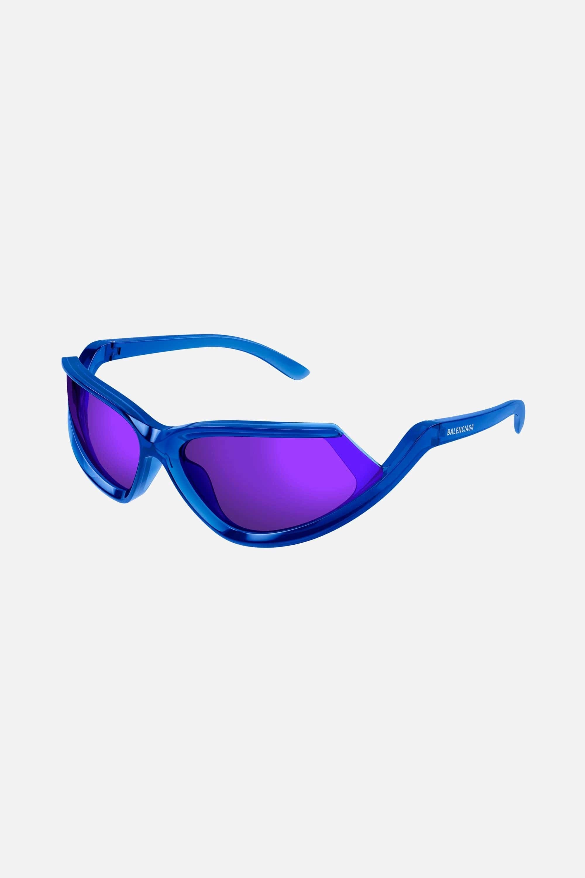 Balenciaga wrap arround blue sunglasses