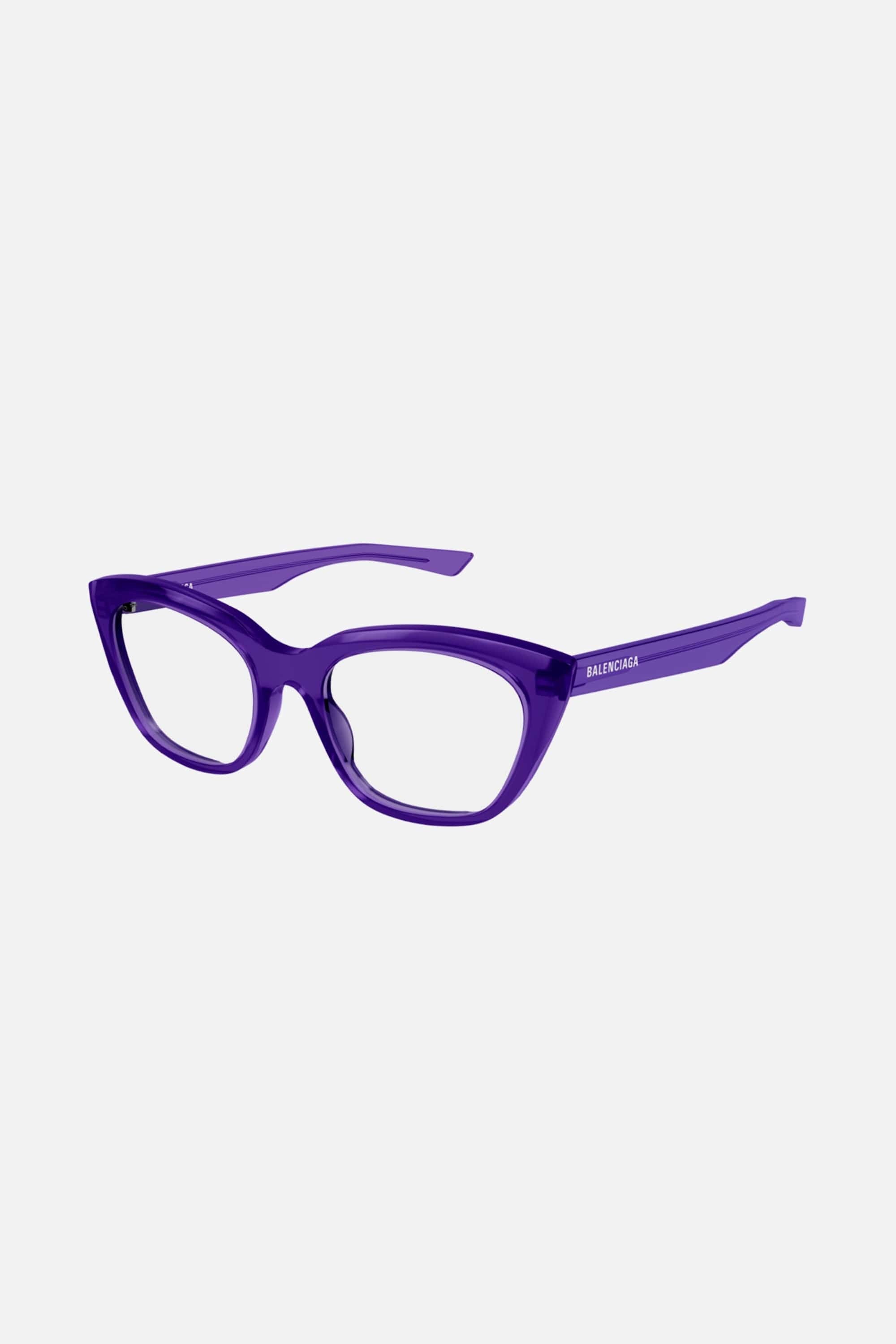 Balenciaga cat eye violet frame