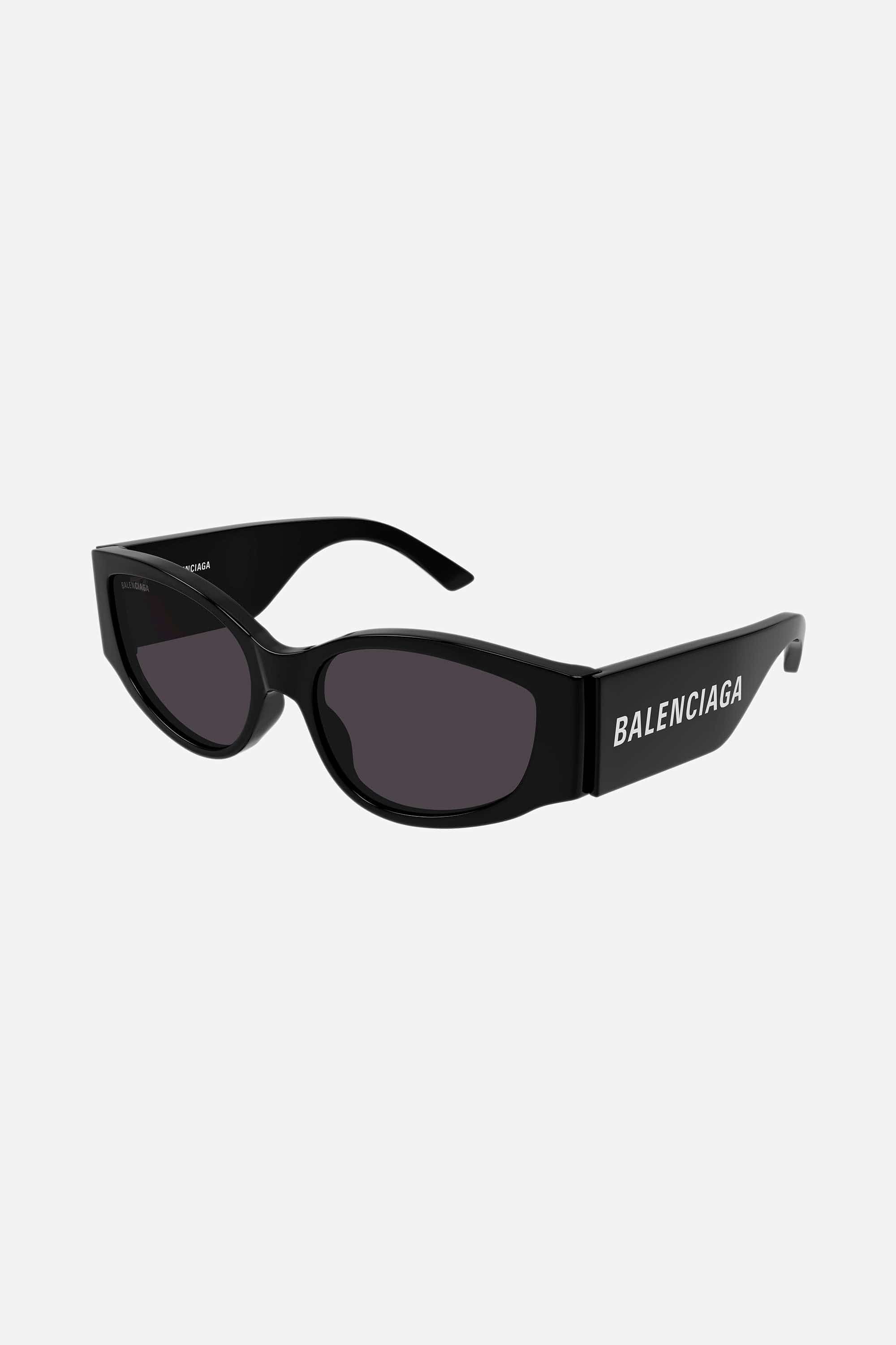 Balenciaga chunky black sunglasses