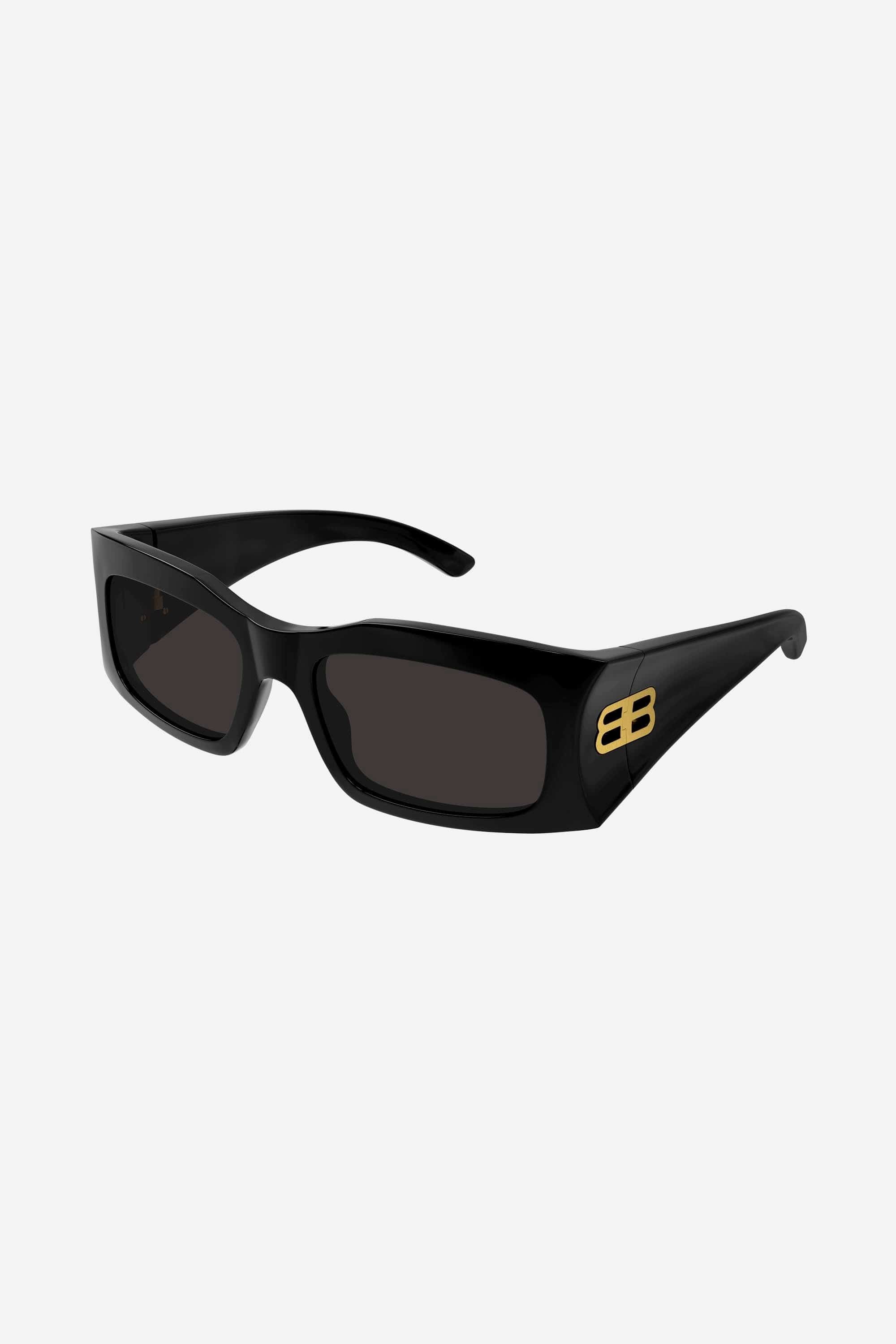 Balenciaga hourglass sunglasses in black