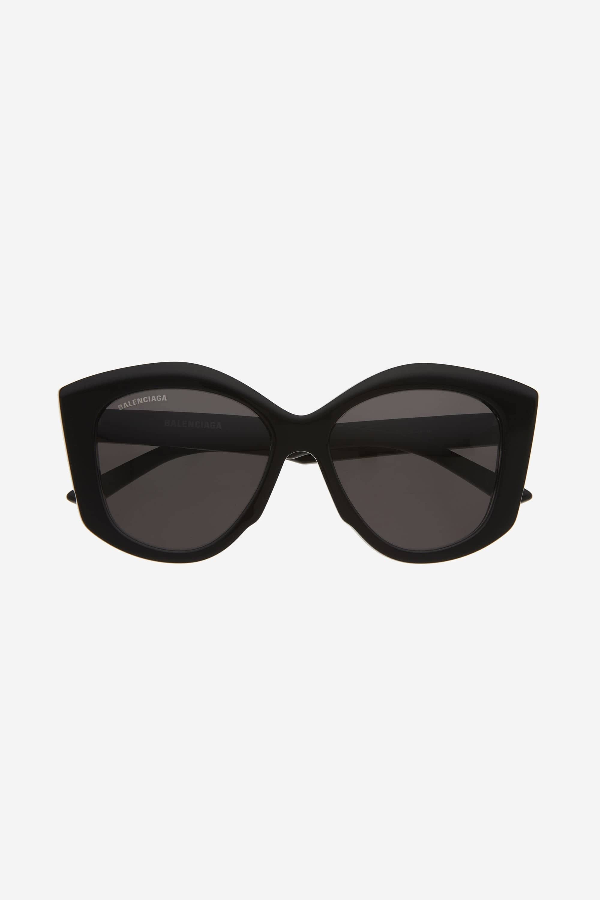 Balenciaga oversized butterfly black sunglasses