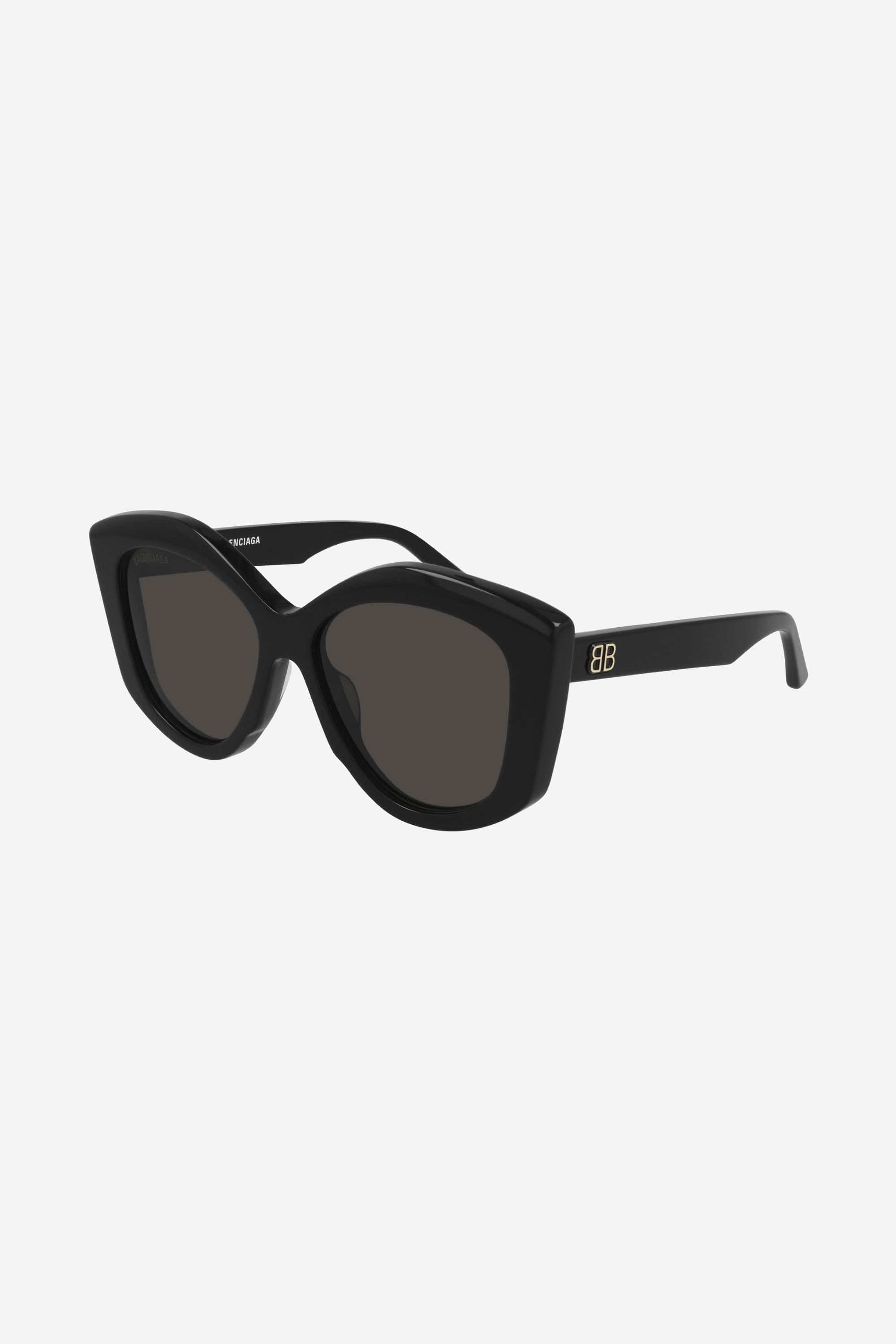 Balenciaga oversized butterfly black sunglasses