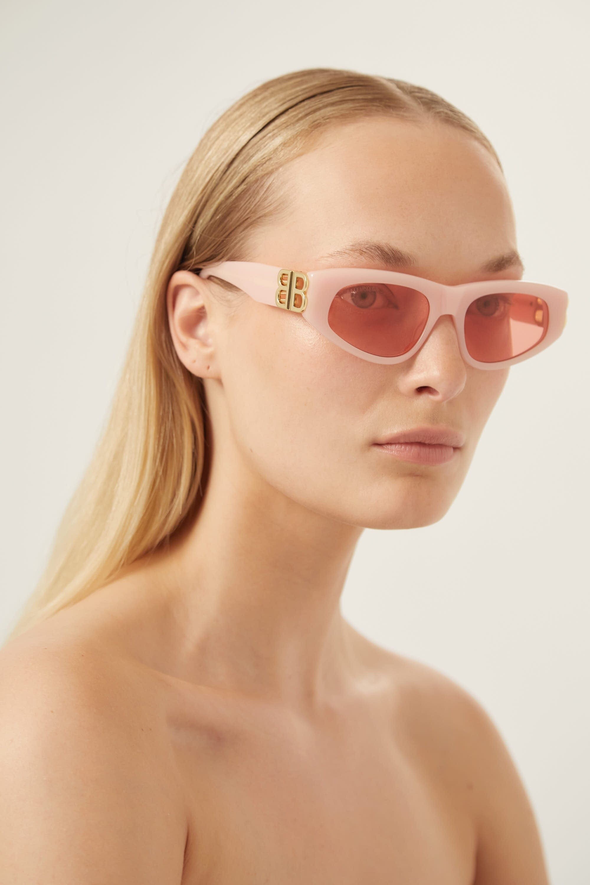 Balenciaga pink cat-eye BB sunglasses