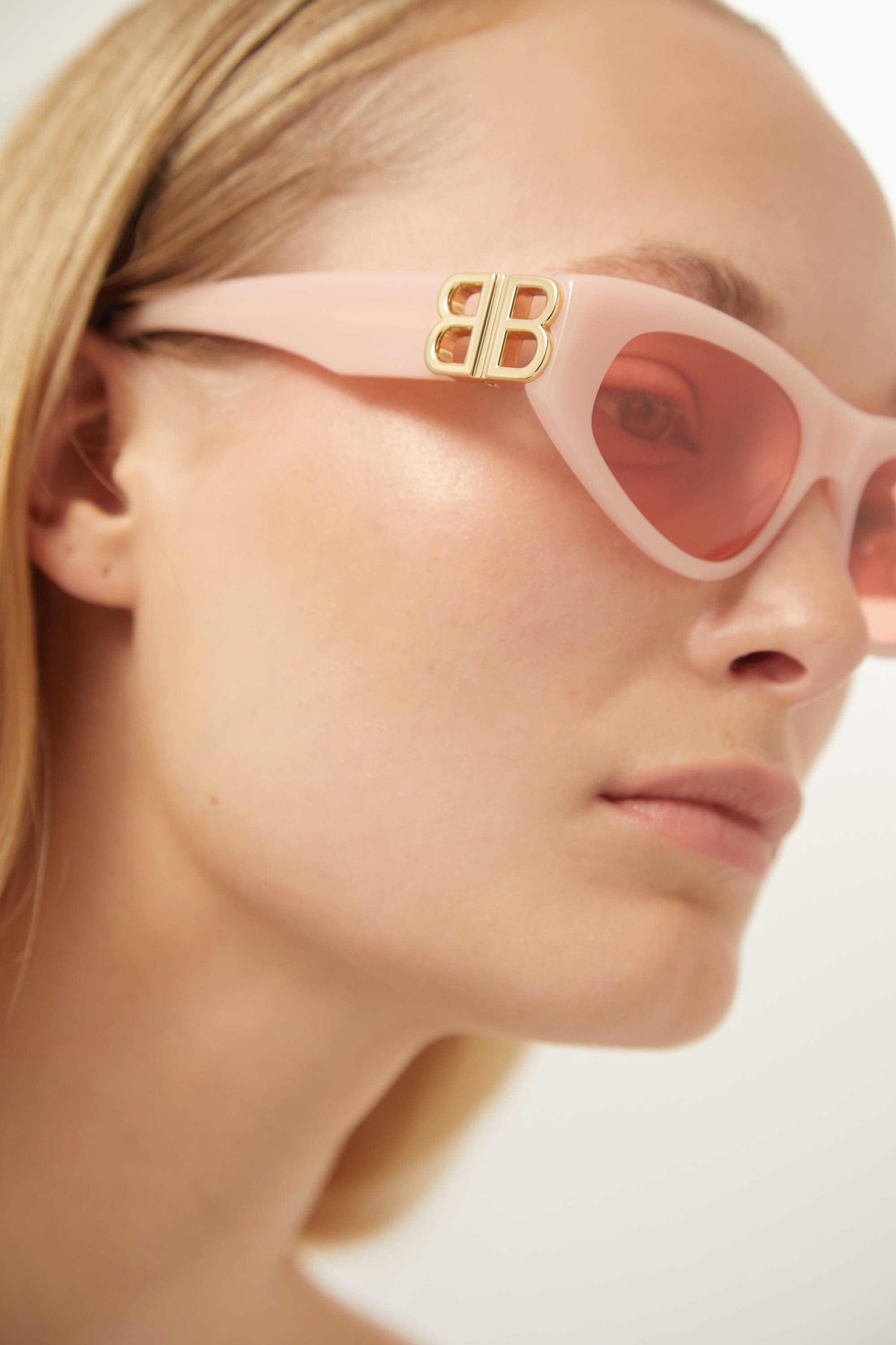 Balenciaga pink cat-eye BB sunglasses