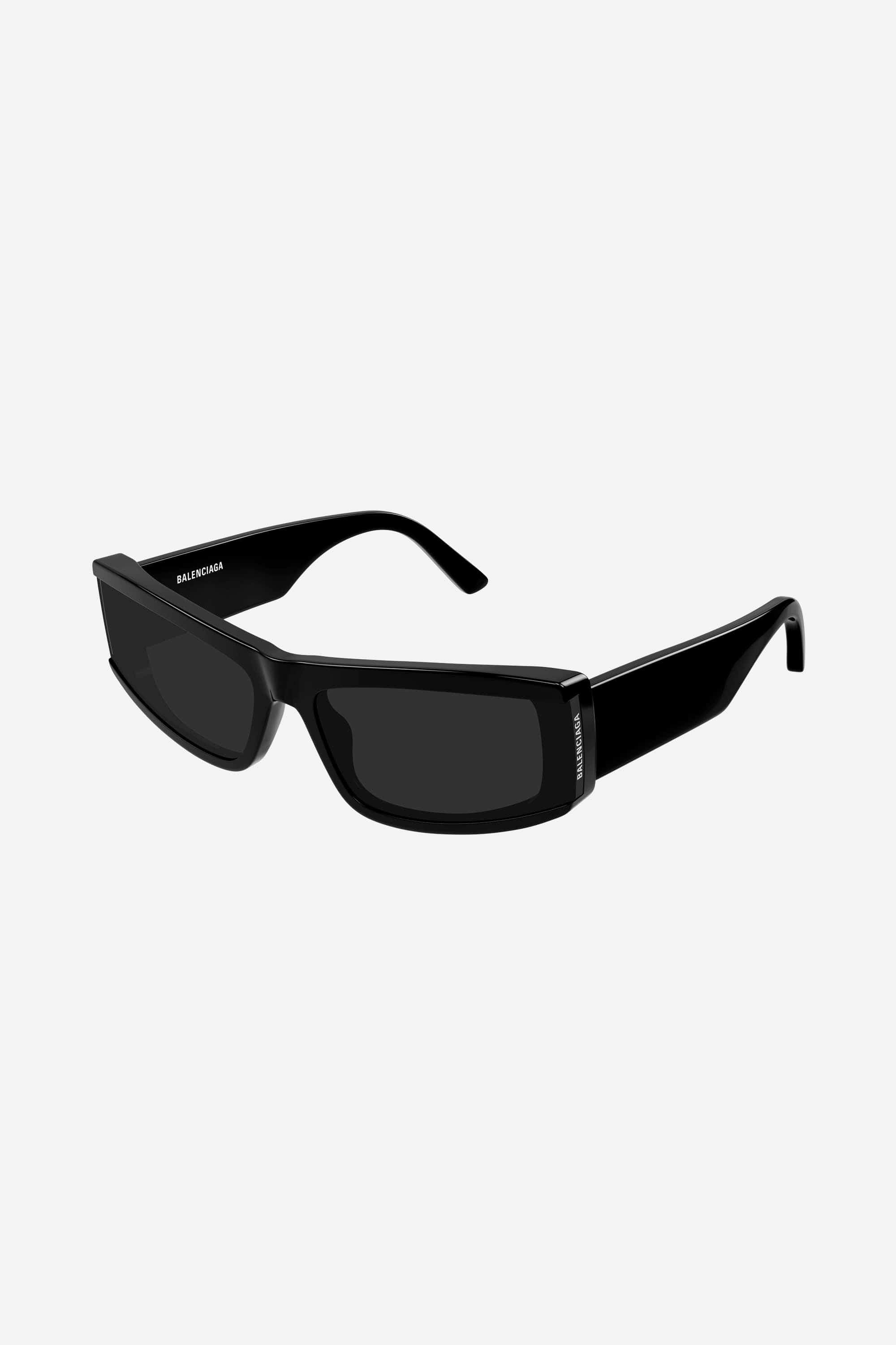 Balenciaga rectangular black sunglasses