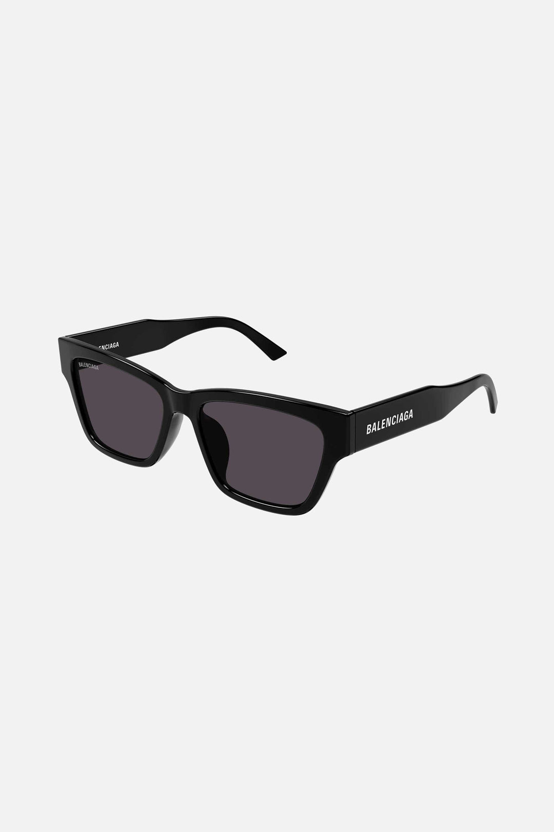 Balenciaga rectangular light sunglasses in black